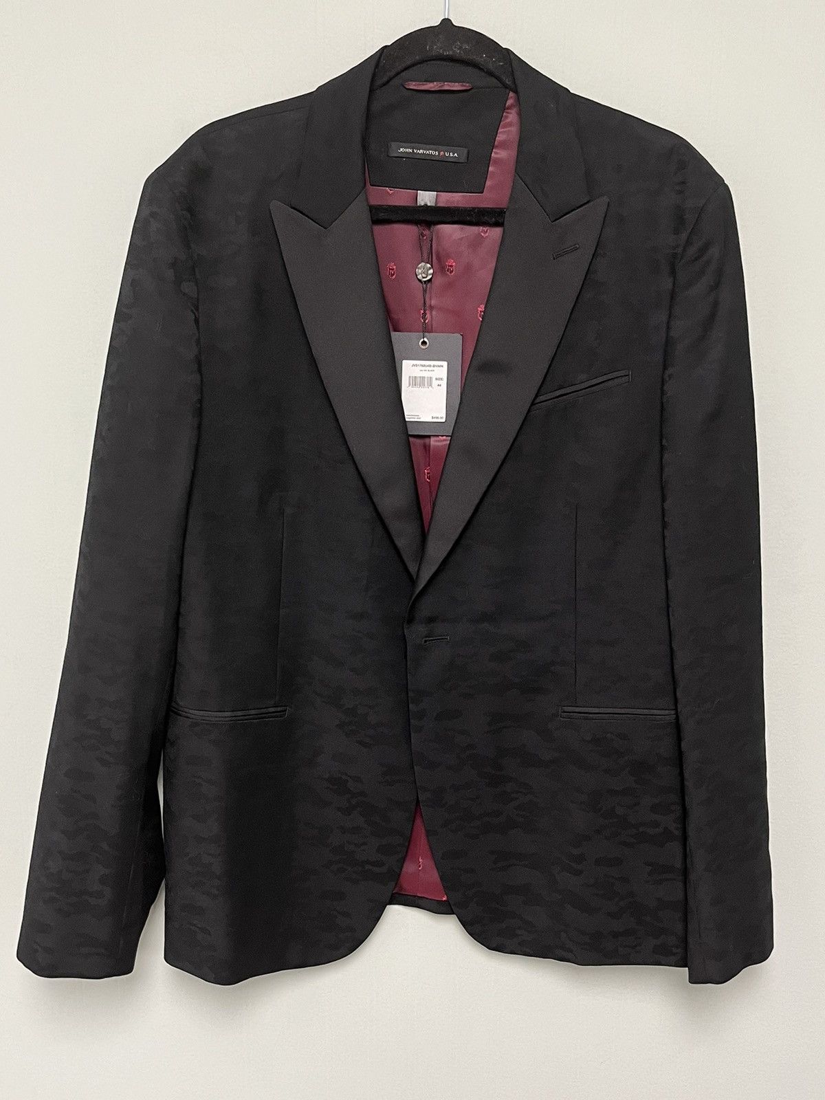 John Varvatos One Button Jacquard Jacket. Size EU 54 USA 44 Size US L / EU 52-54 / 3 - 9 Thumbnail