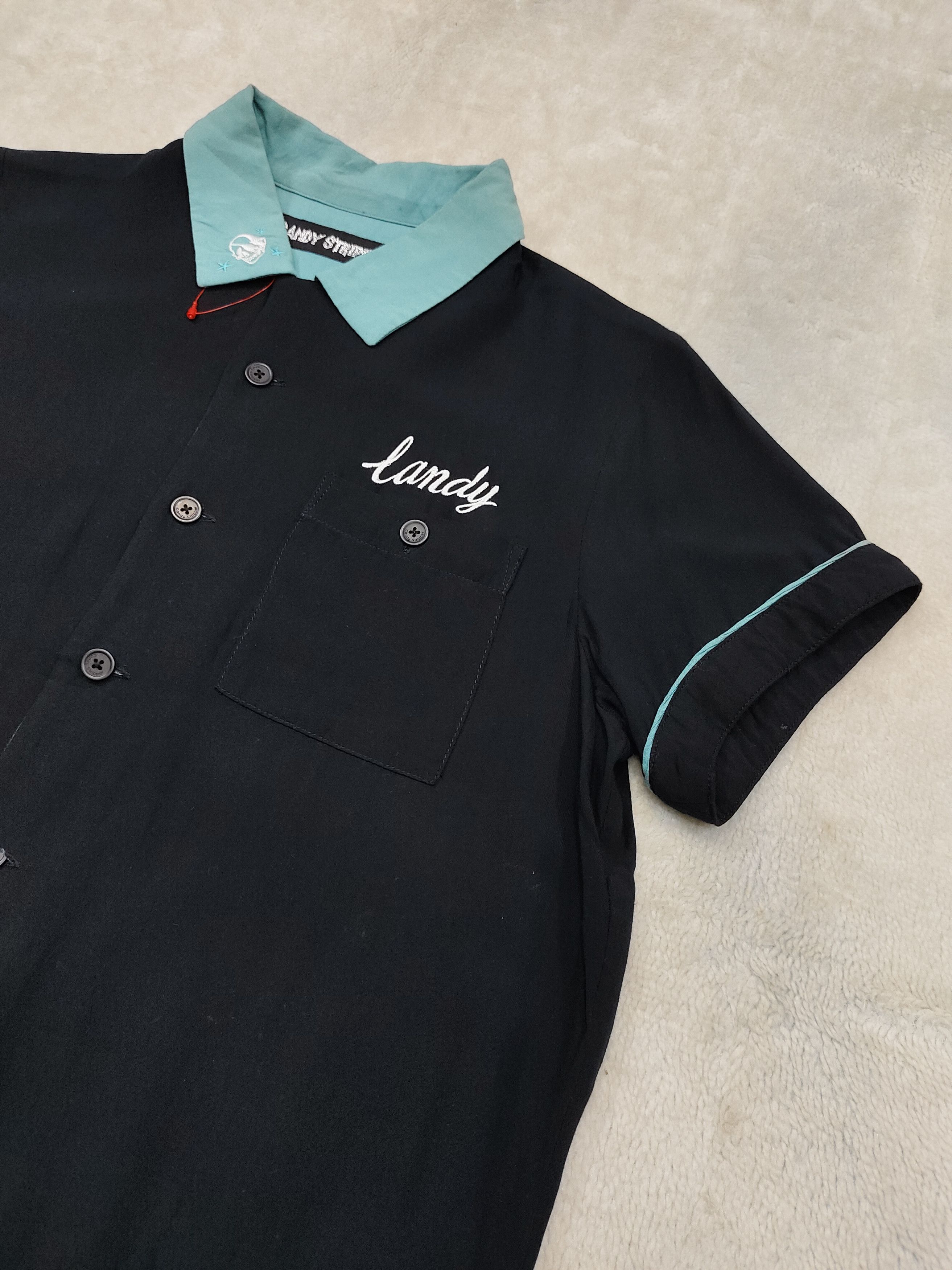 Japanese Brand ❤️‍🔥Candy Stripper❤️‍🔥Embroidered Rayon Bowling Shirt Size S / US 4 / IT 40 - 5 Thumbnail