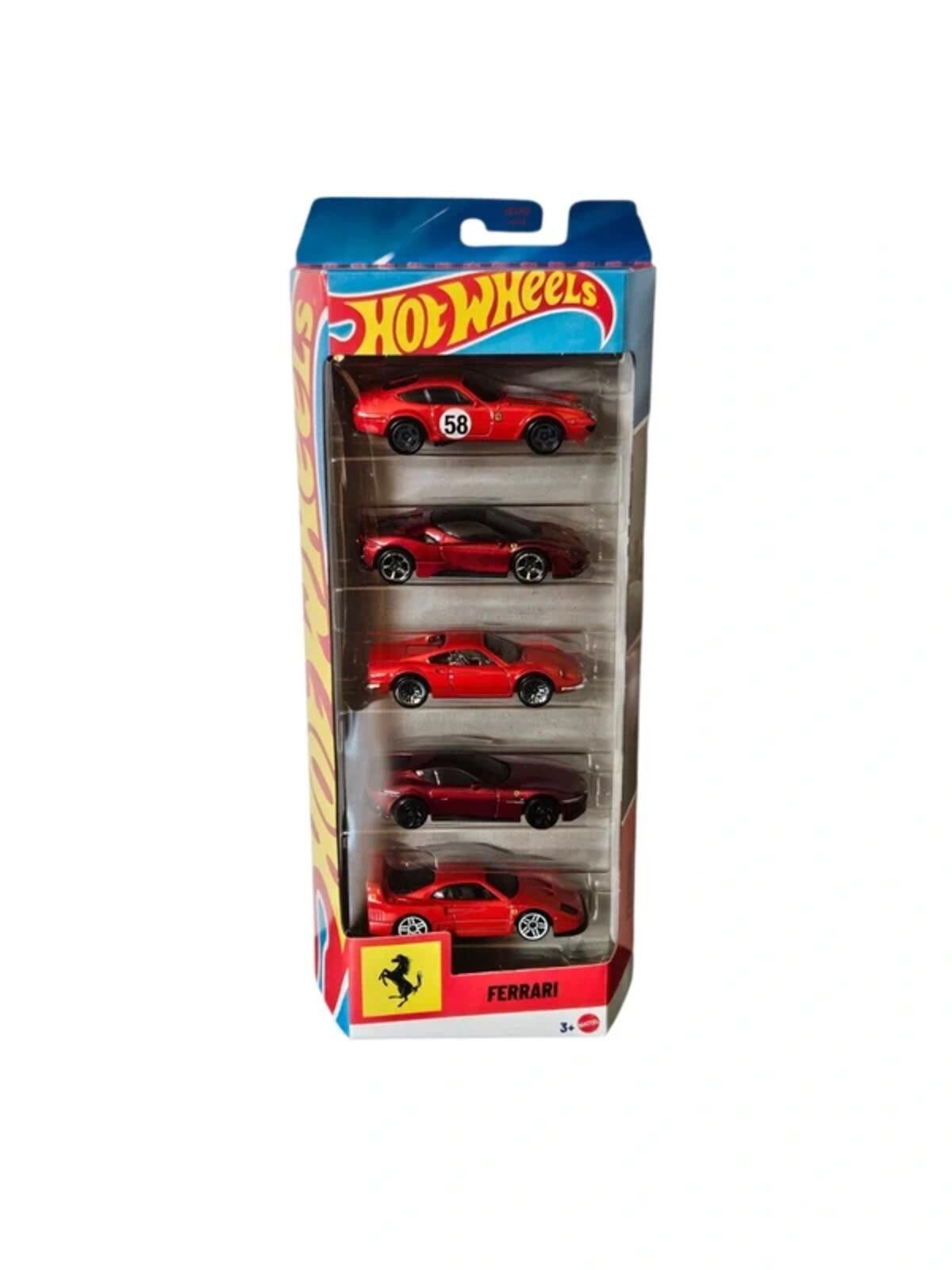 Other Hot Wheels Ferrari 1:64 Basic 5 Pack Set 2026 Ferrari Size ONE SIZE - 1 Thumbnail