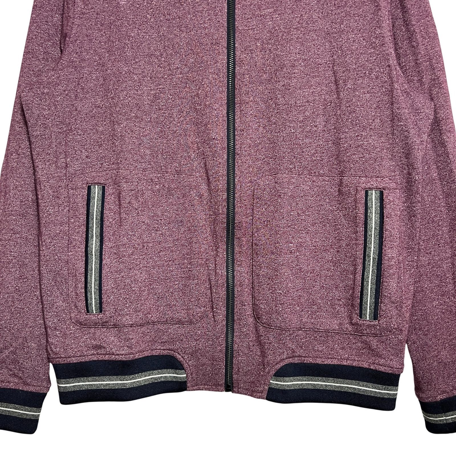 Ted Baker Ted Baker Envisa Zip Bomber Track Jacket Size 4 L Slim Plum Size US L / EU 52-54 / 3 - 10 Thumbnail