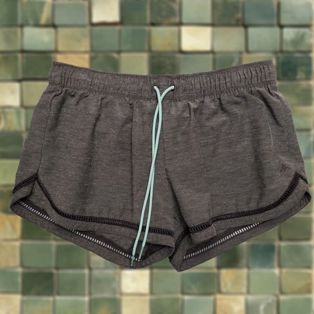 Prana Prana Shorts Womens Small Gray Performance Blend Elastic Waist Outdoor Hiking Jogging Slim Casual Travel Solid Pockets Womens Size 28" / US 6 / IT 42 - 1 Thumbnail