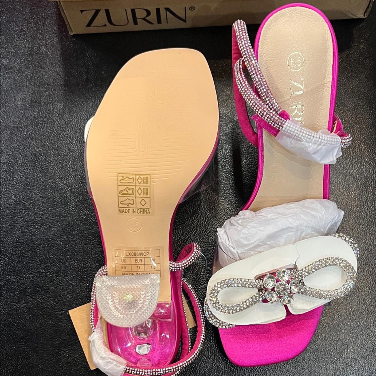 Other Zurin Pink and White Women's Sandals Size US 6.5 / IT 36.5 - 6 Thumbnail