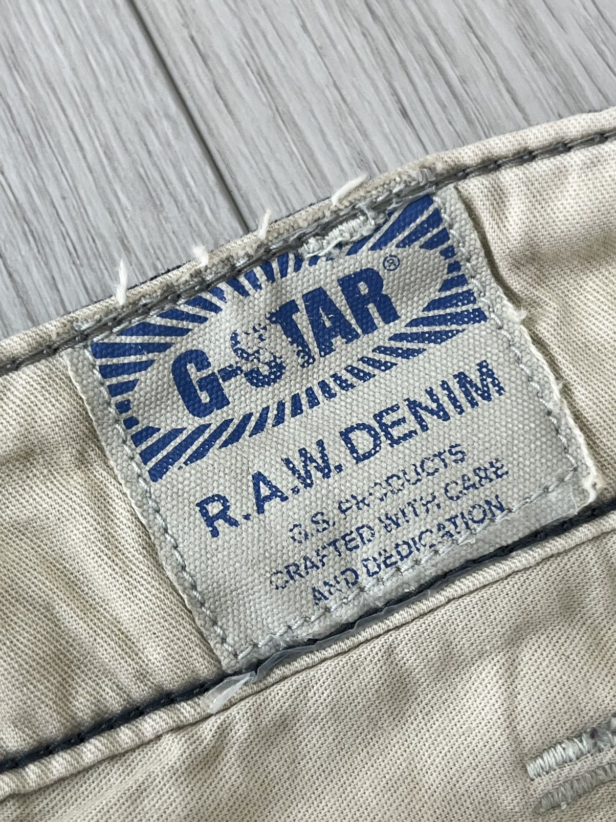 G-Star Vintage G-Star Raw Cargo Jeans Big Logo Y2K 90s Hype Size US 31 - 13 Thumbnail