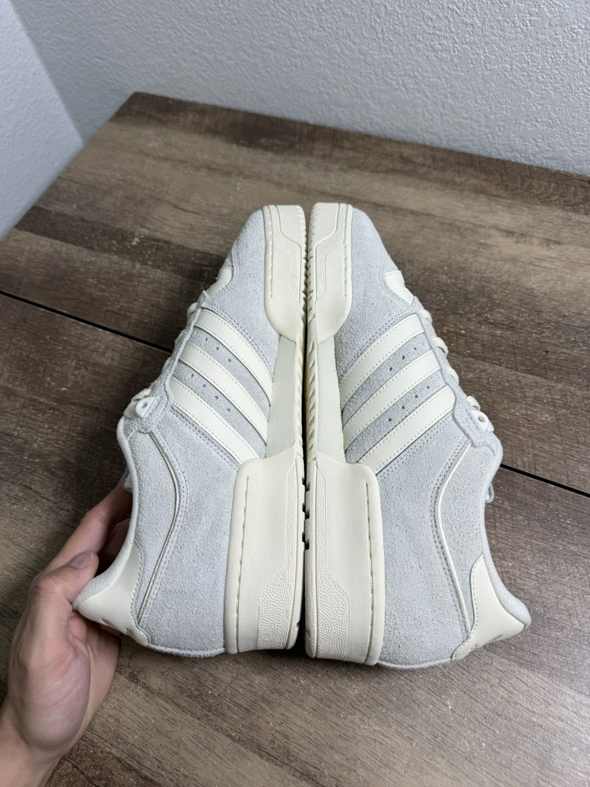 SAMPLE Adidas Rivalry 86 Low Orbit Grey Cream Size 12.5 NEW