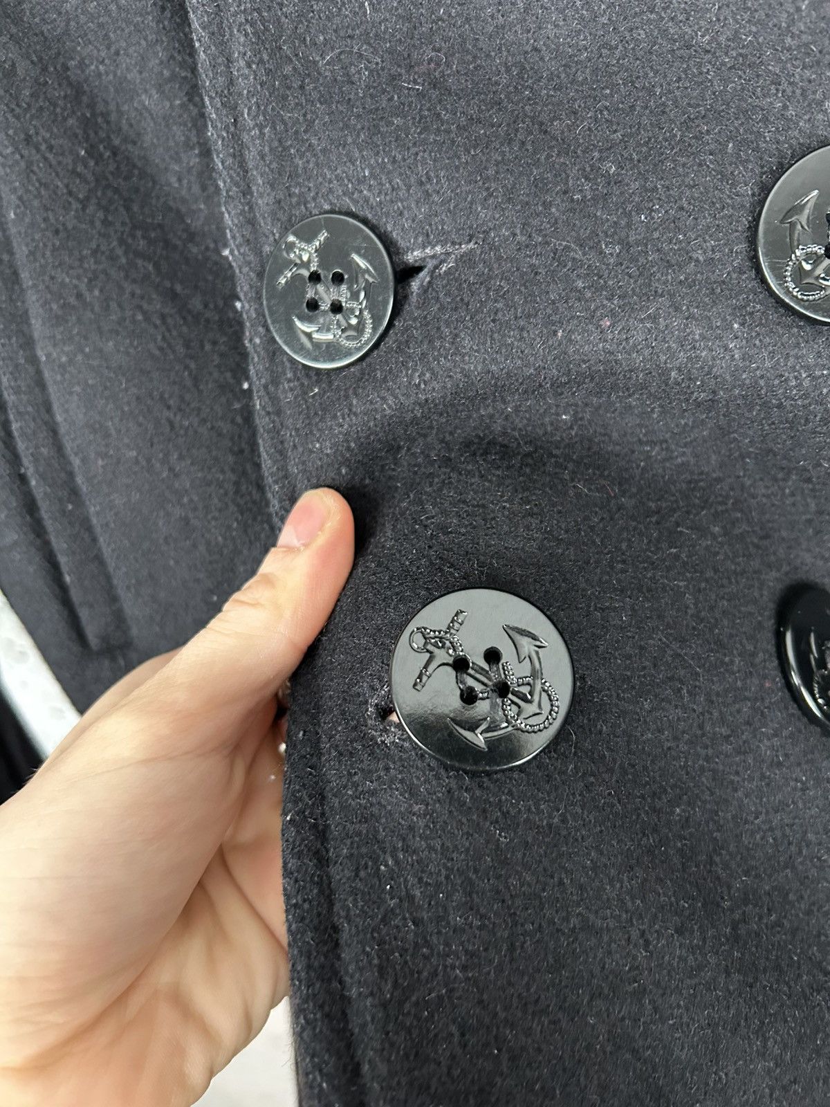 Other Vintage Schott US 740N Pea Jacket Made in USA Military 90s Size US XL / EU 56 / 4 - 6 Thumbnail