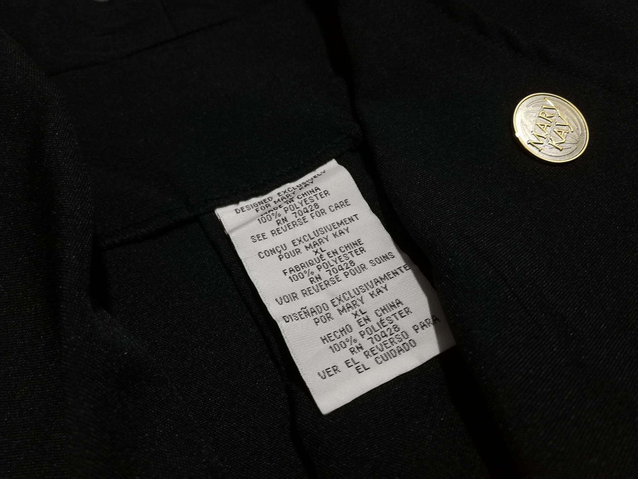 Designer MARY KAY black trench jacket L Size L / US 10 / IT 46 - 6 Thumbnail