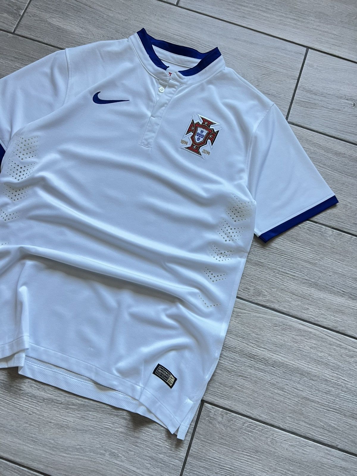 Nike Nike Portugal National Team Soccer Jersey White Size US L / EU 52-54 / 3 - 3 Thumbnail