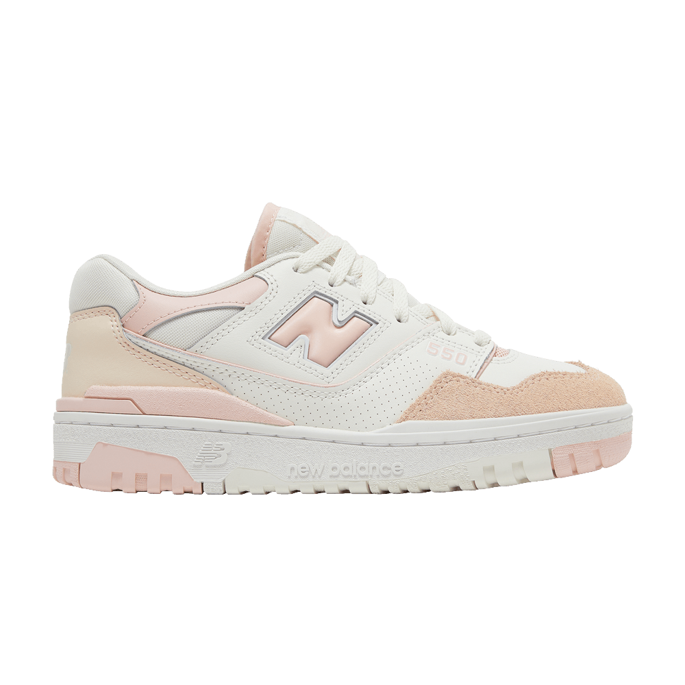 image of New Balance Wmns 550 White Pink Shoes, Women's (Size 10)