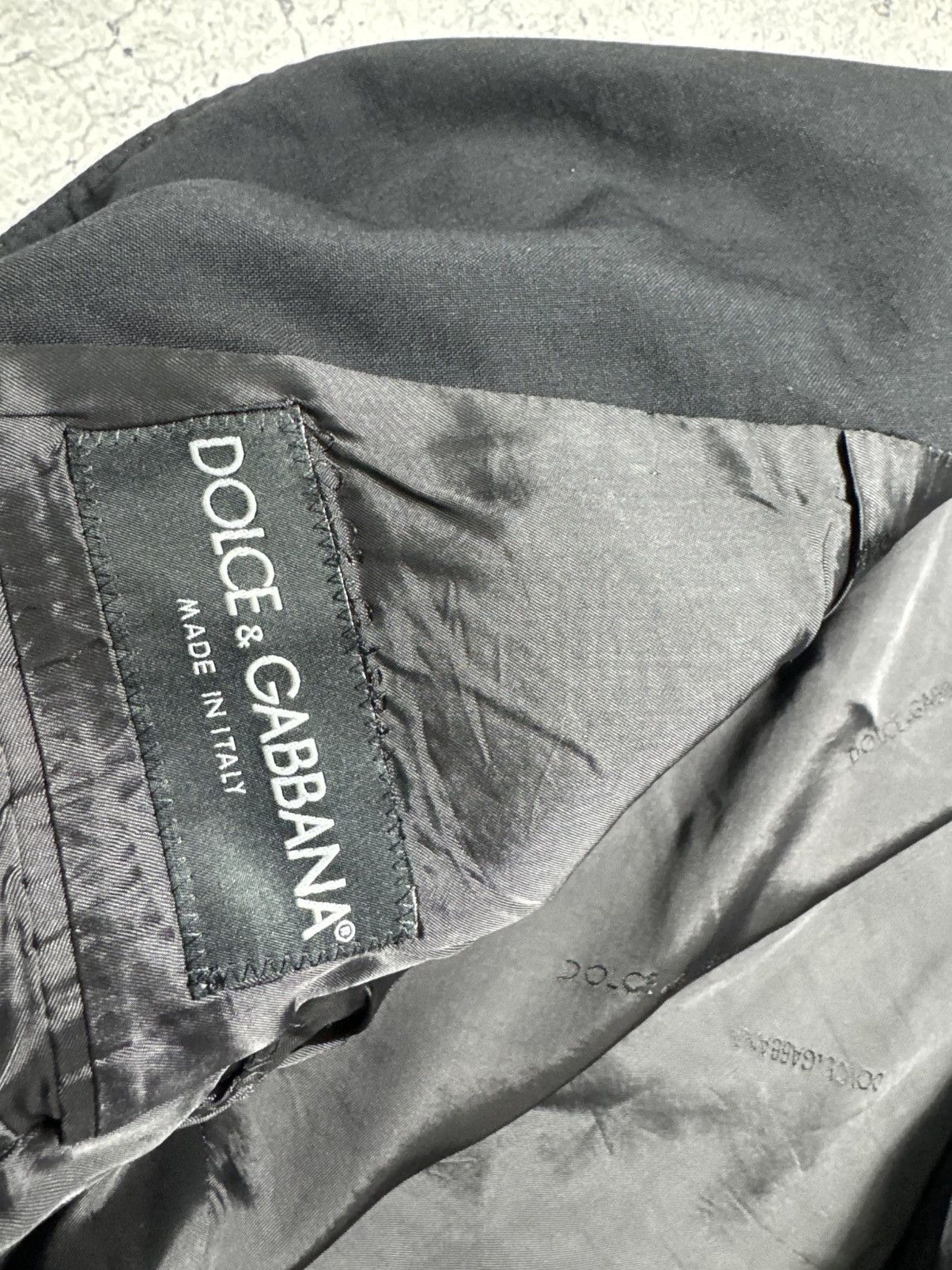 Dolce & Gabbana Dolce & Gabbana Luxury Blazer Jacket Vintage Black Size 34R - 8 Thumbnail