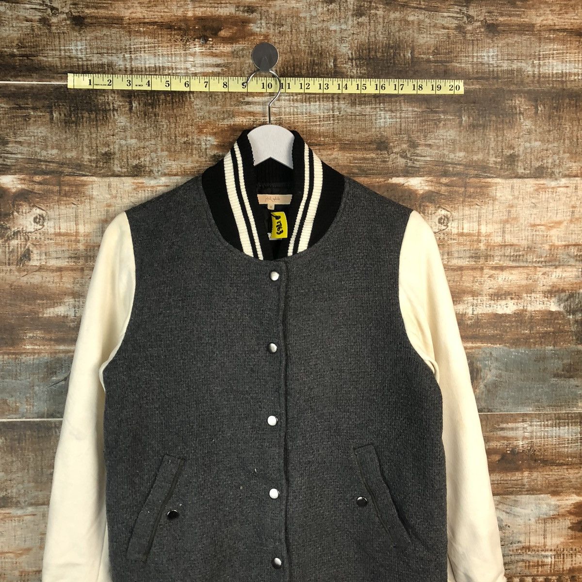 Japanese Brand Pink Adore Grey Bombers Jacket #A1763 Size S / US 4 / IT 40 - 2 Thumbnail