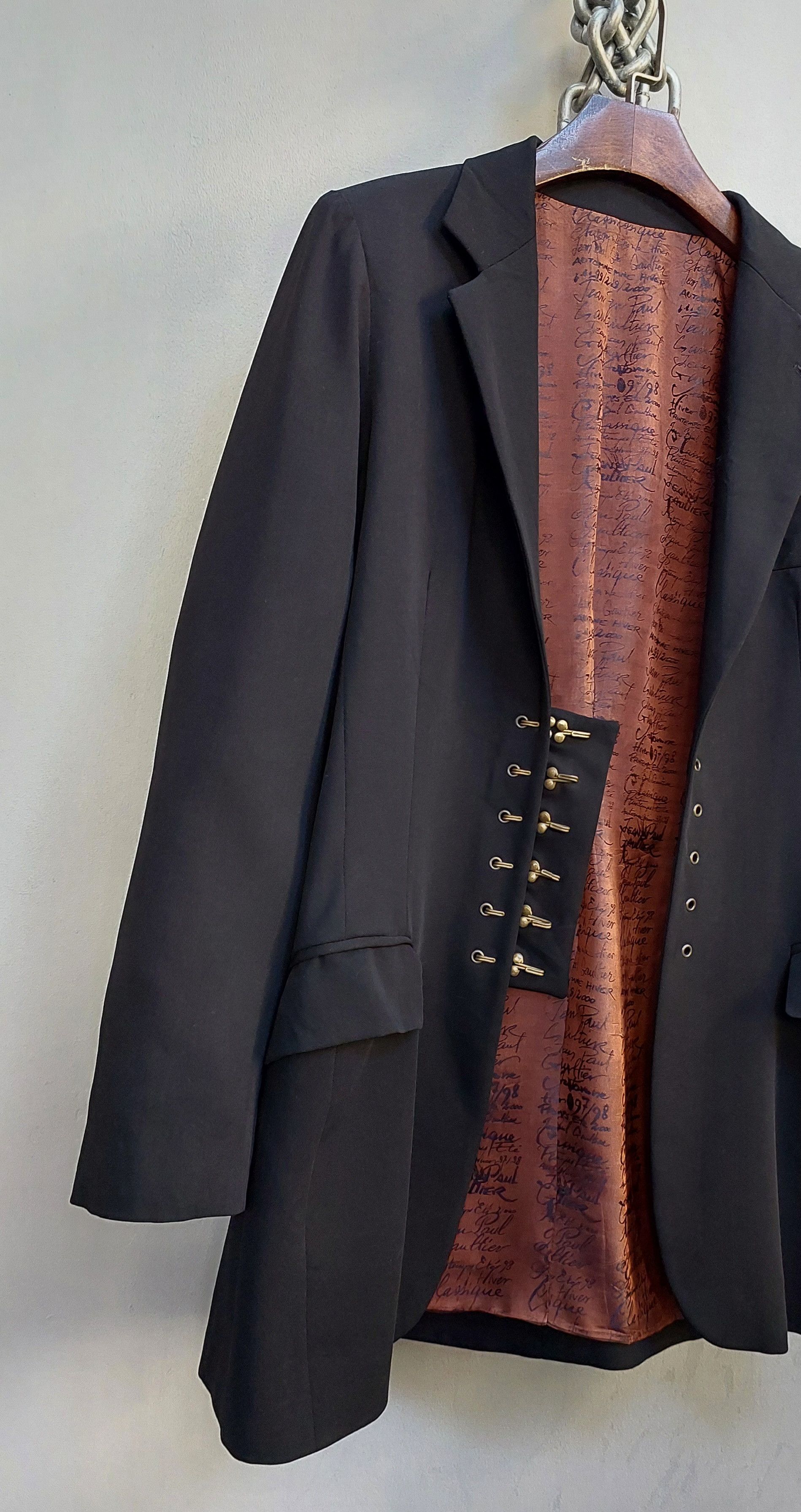 Jean Paul Gaultier Jean Paul Gaultier Hiver 97-98 Hook & I Wool Jacket Size XL / US 12-14 / IT 48-50 - 8 Thumbnail