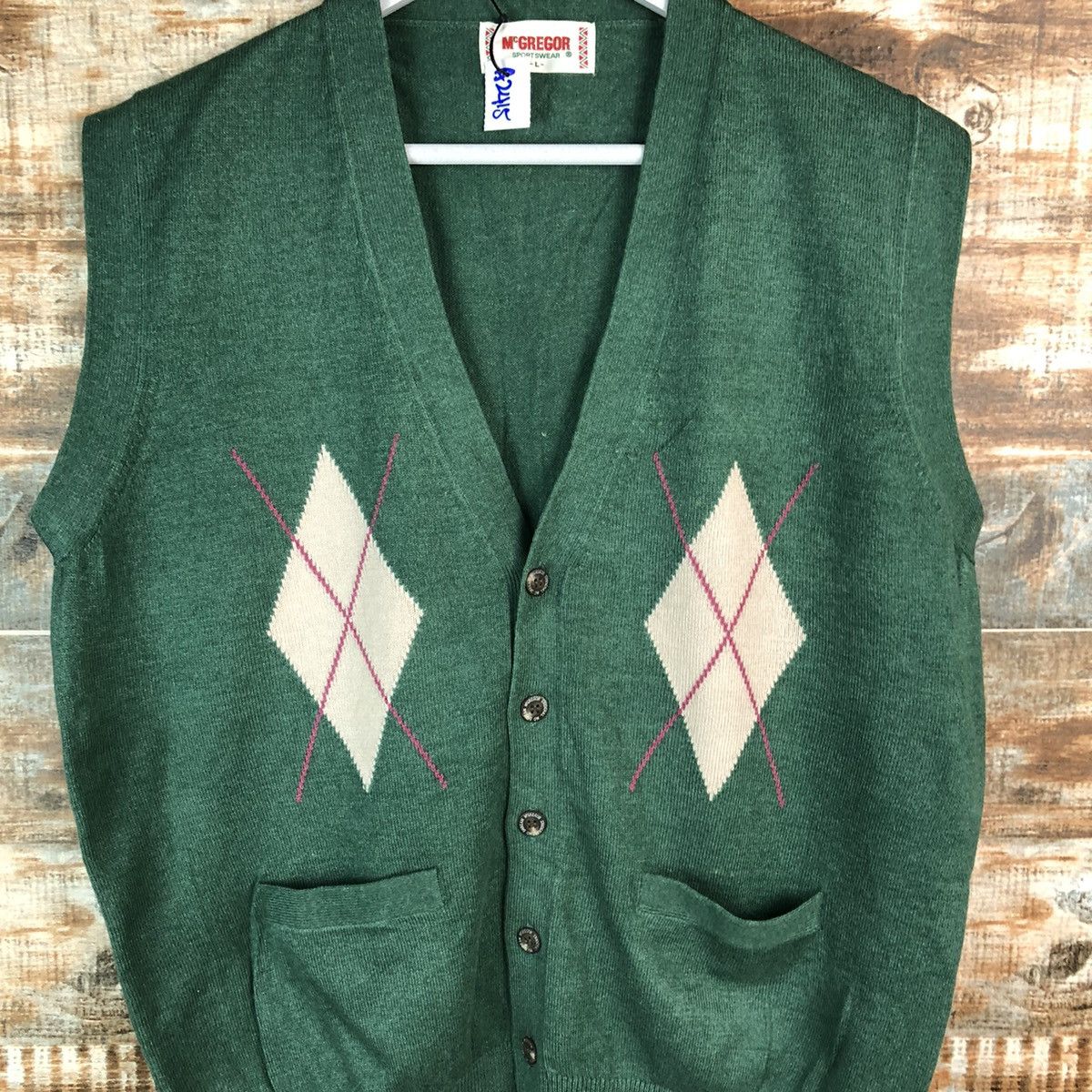 McGregor Mc Gregor Vintage Green Vest #A2415 Size US L / EU 52-54 / 3 - 5 Thumbnail