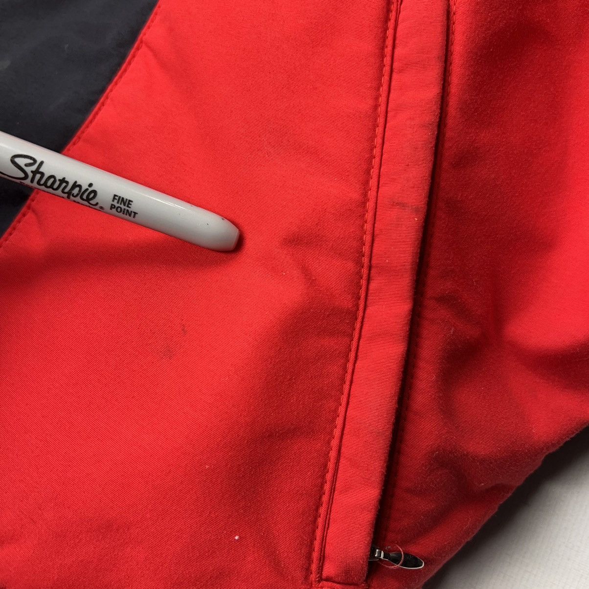 Vintage VTG Alpine Designs Jacket Red Black Goose Down Puffer Ski Size US L / EU 52-54 / 3 - 6 Thumbnail