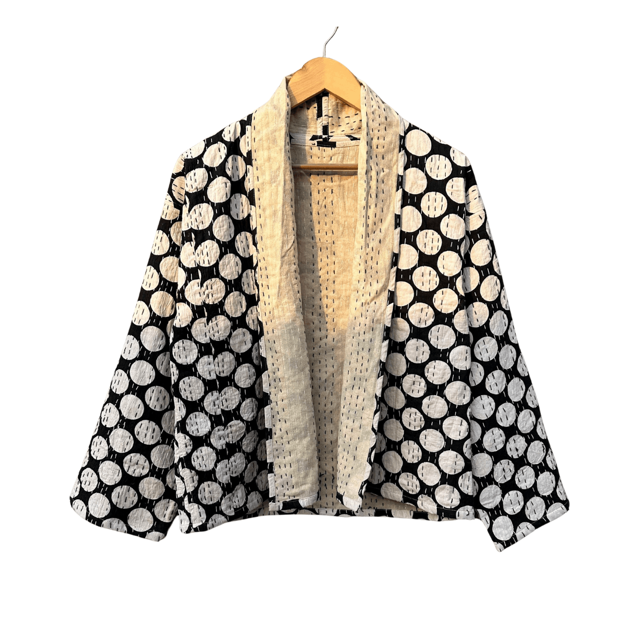 Vintage Vintage Kantha Quilted Kimono Jacket Size ONE SIZE - 1 Thumbnail