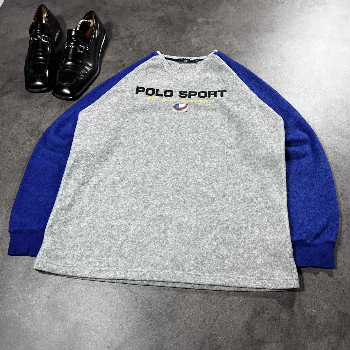 Polo Ralph Lauren Vintage 90s Polo Ralph Lauren Polo Sport Fleece Sweatshirt Size US XL / EU 56 / 4 - 2 Thumbnail