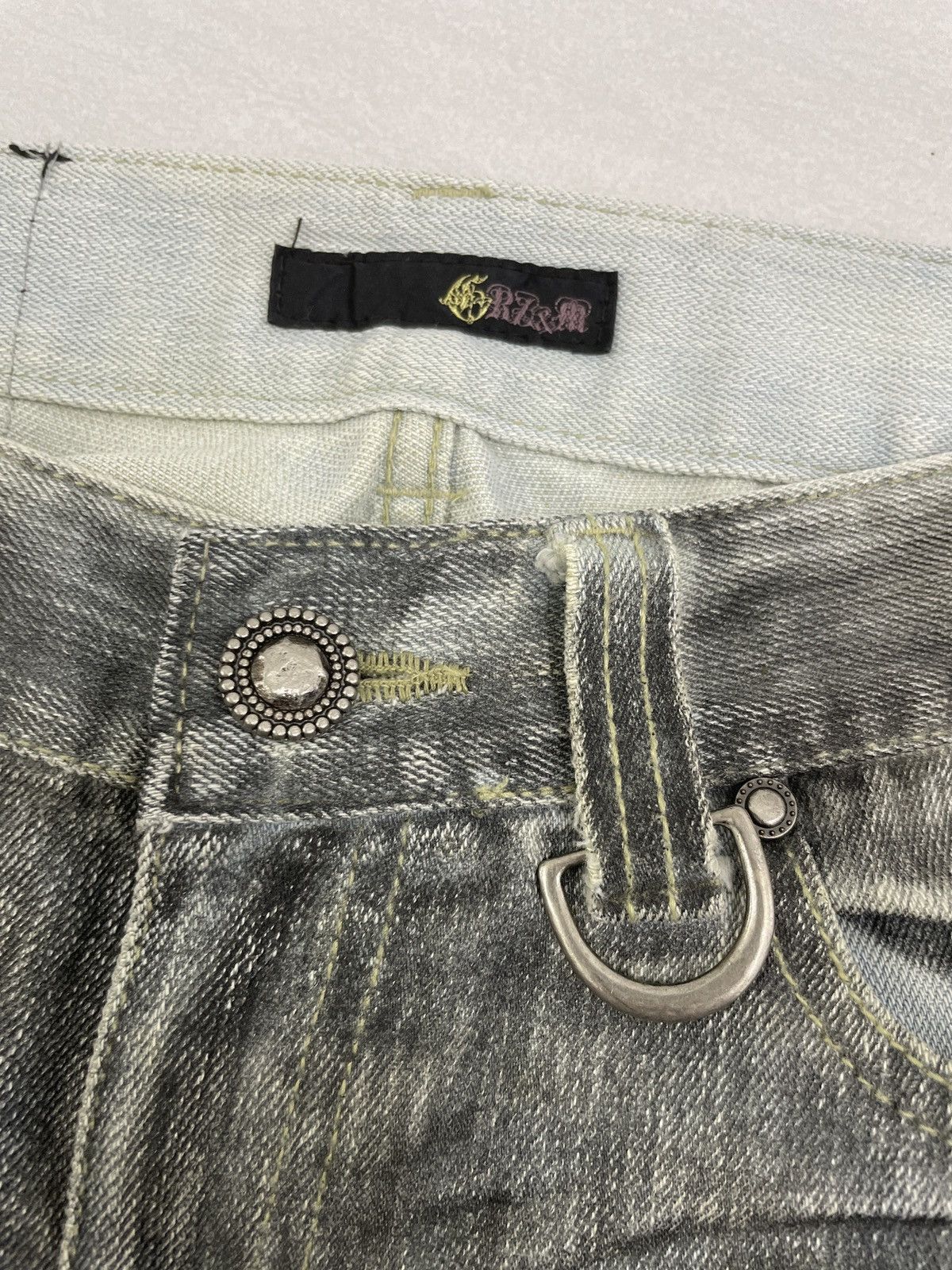 If Six Was Nine × Japanese Brand × Tornado Mart CRZM Japan Flare Distressed Jeans Size US 30 / EU 46 - 8 Thumbnail