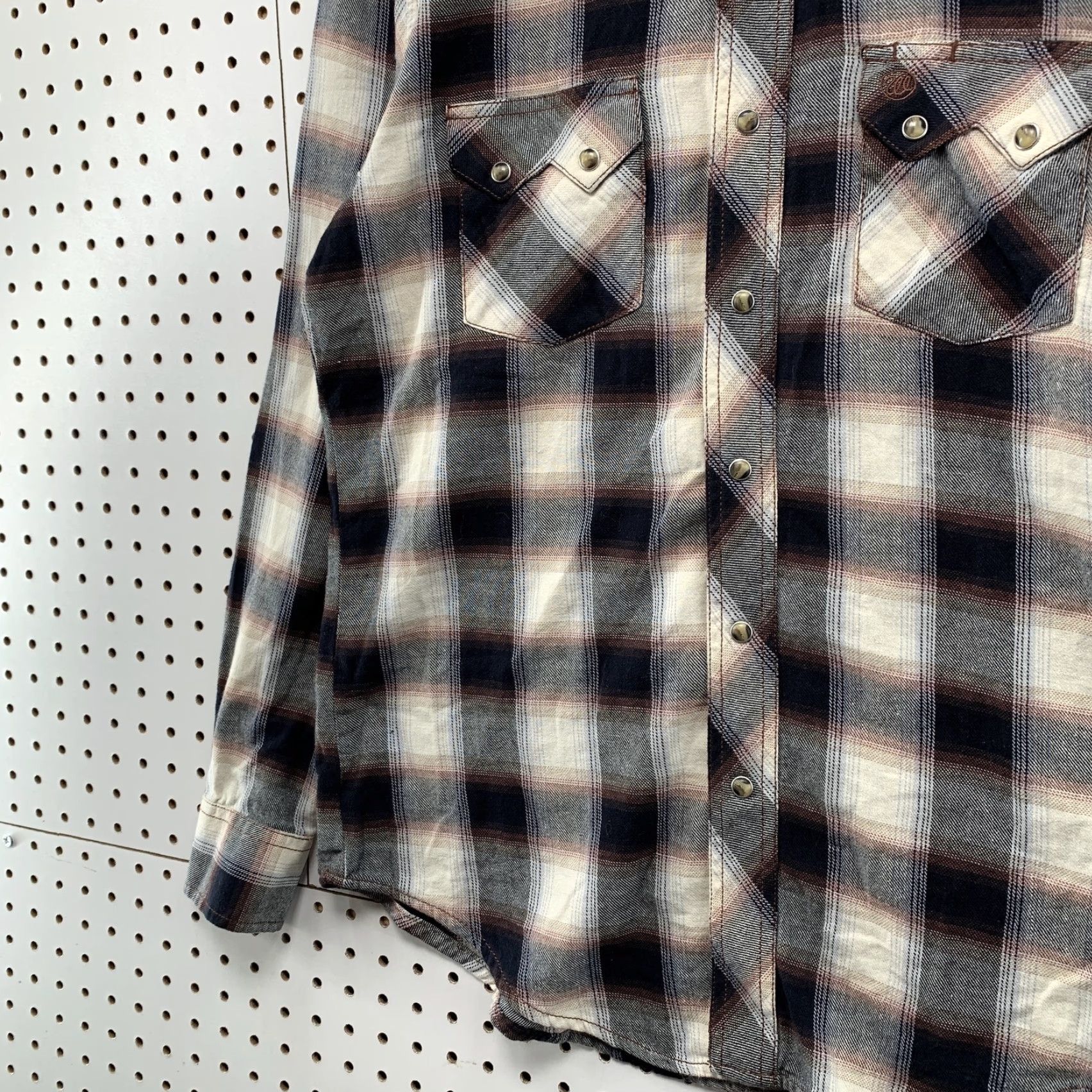 Wrangler VINTAGE Wrangler Cowboys Plaid Button-Up Shirt Mens M Medium Black Western 90s Size US M / EU 48-50 / 2 - 3 Thumbnail