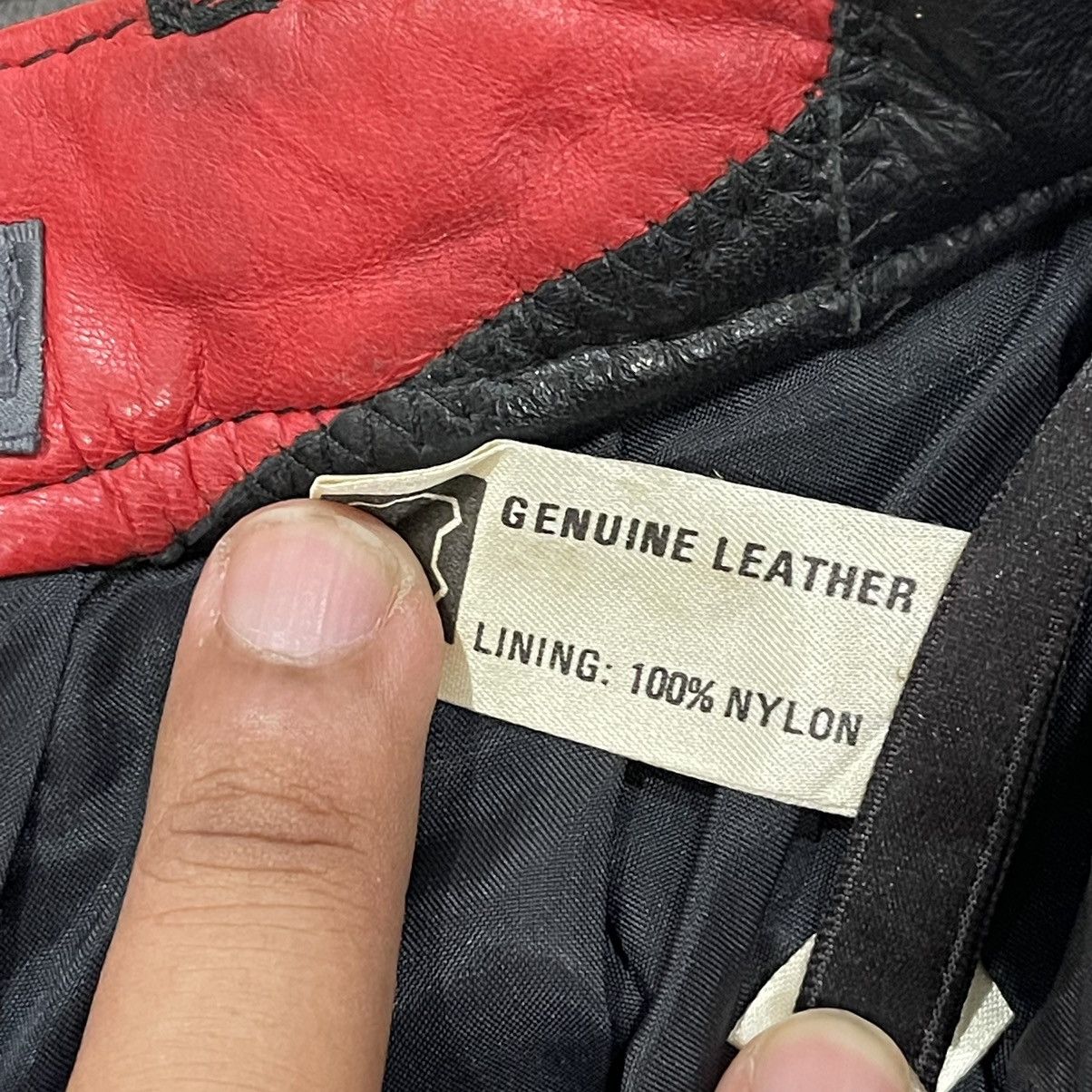 Genuine Leather × Leather × Vintage Rare Genuine Leather Patchwork Short Pants Size 23" - 11 Thumbnail
