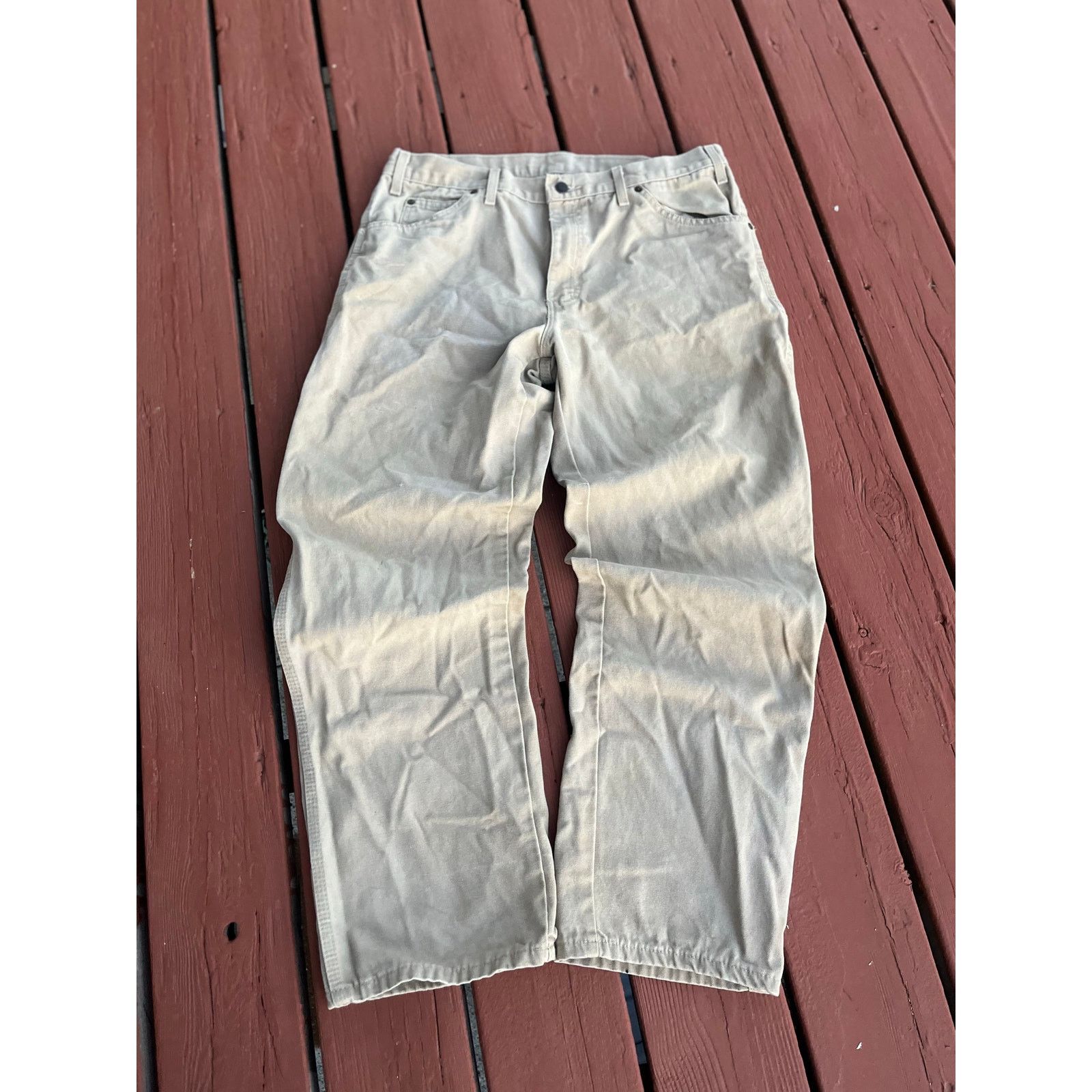 Dickies Dickies Heavyweight Tan Carpenter Pants Size US 30 / EU 46 - 2 Thumbnail