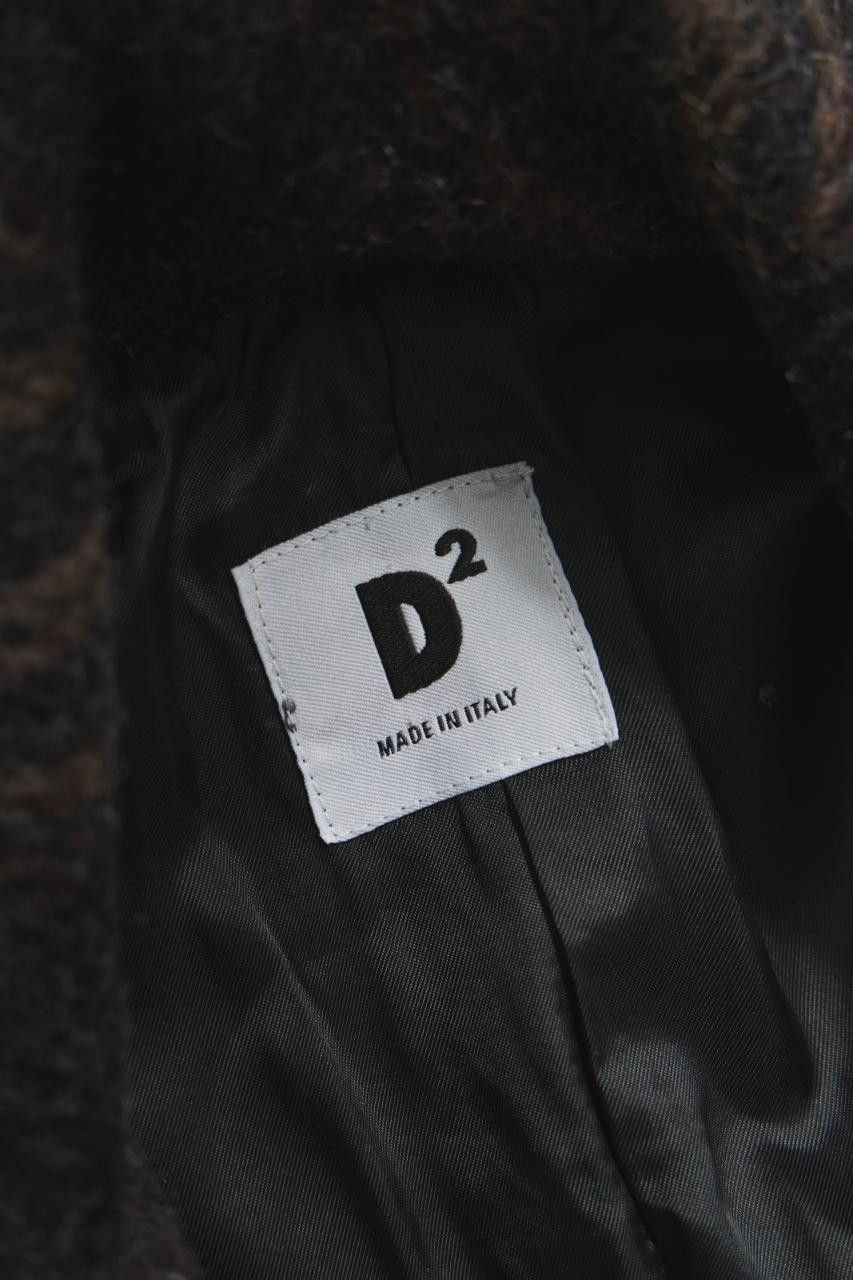 Dsquared2 DSQUARED2 Herringbone Wool Double-Breasted Overcoat Size US M / EU 48-50 / 2 - 6 Thumbnail