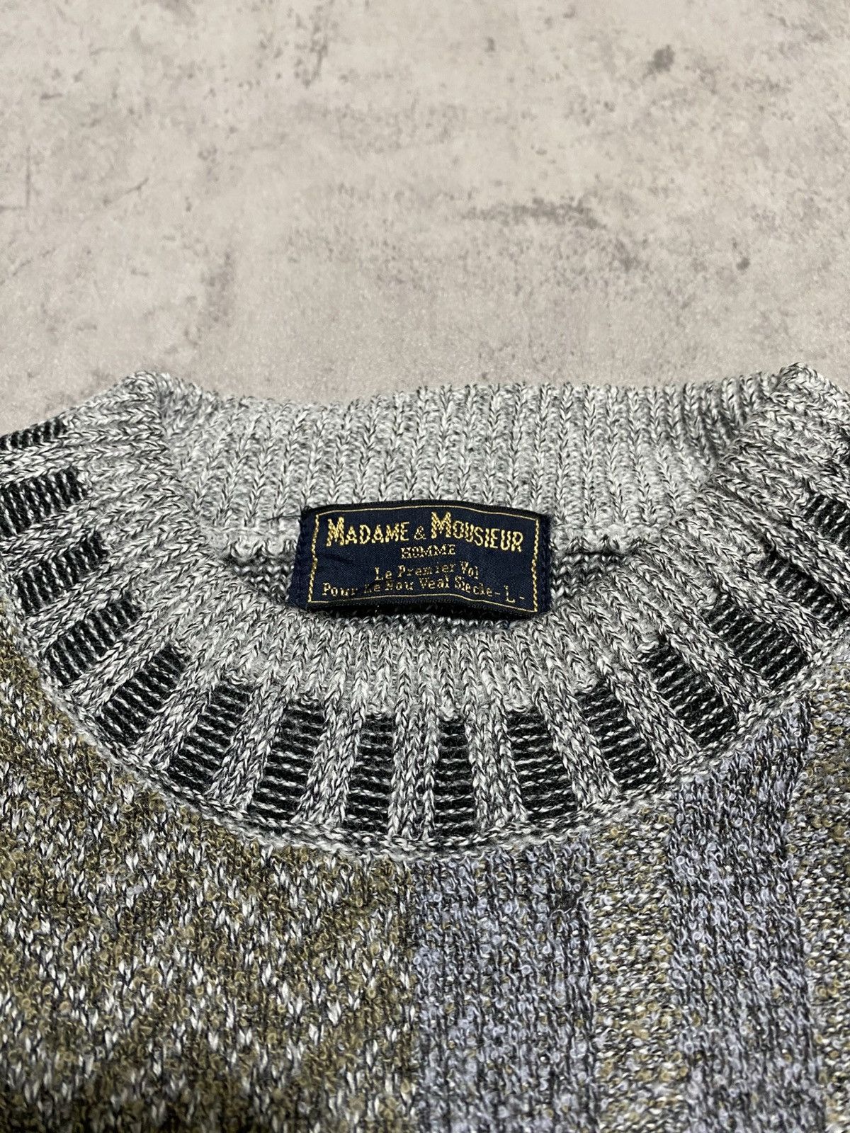 Comme des Garcons MADAME & MOUSIEUR HOMME KNITTED SWEATER Size US L / EU 52-54 / 3 - 3 Thumbnail
