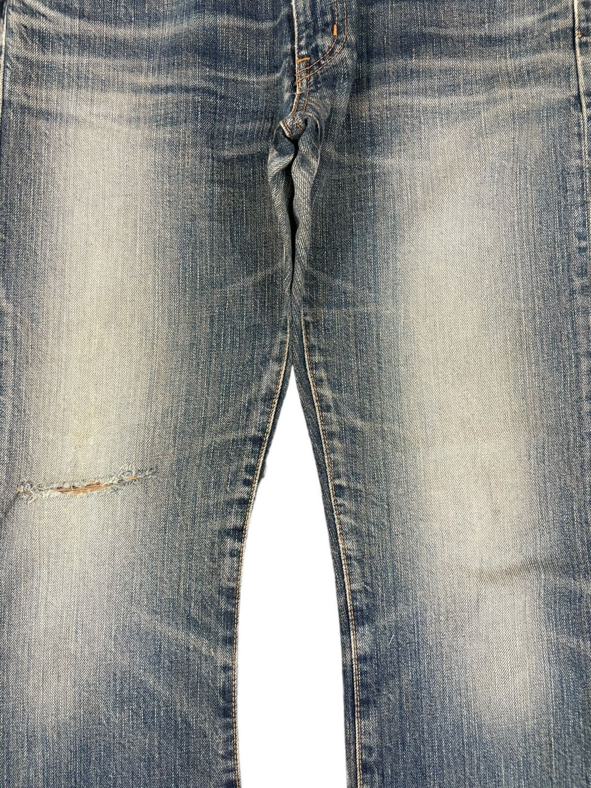 Edwin Vintage Japanese Edwin 503 Mud Wash Distressed Flare Jeans Size 32" / US 10 / IT 46 - 5 Thumbnail
