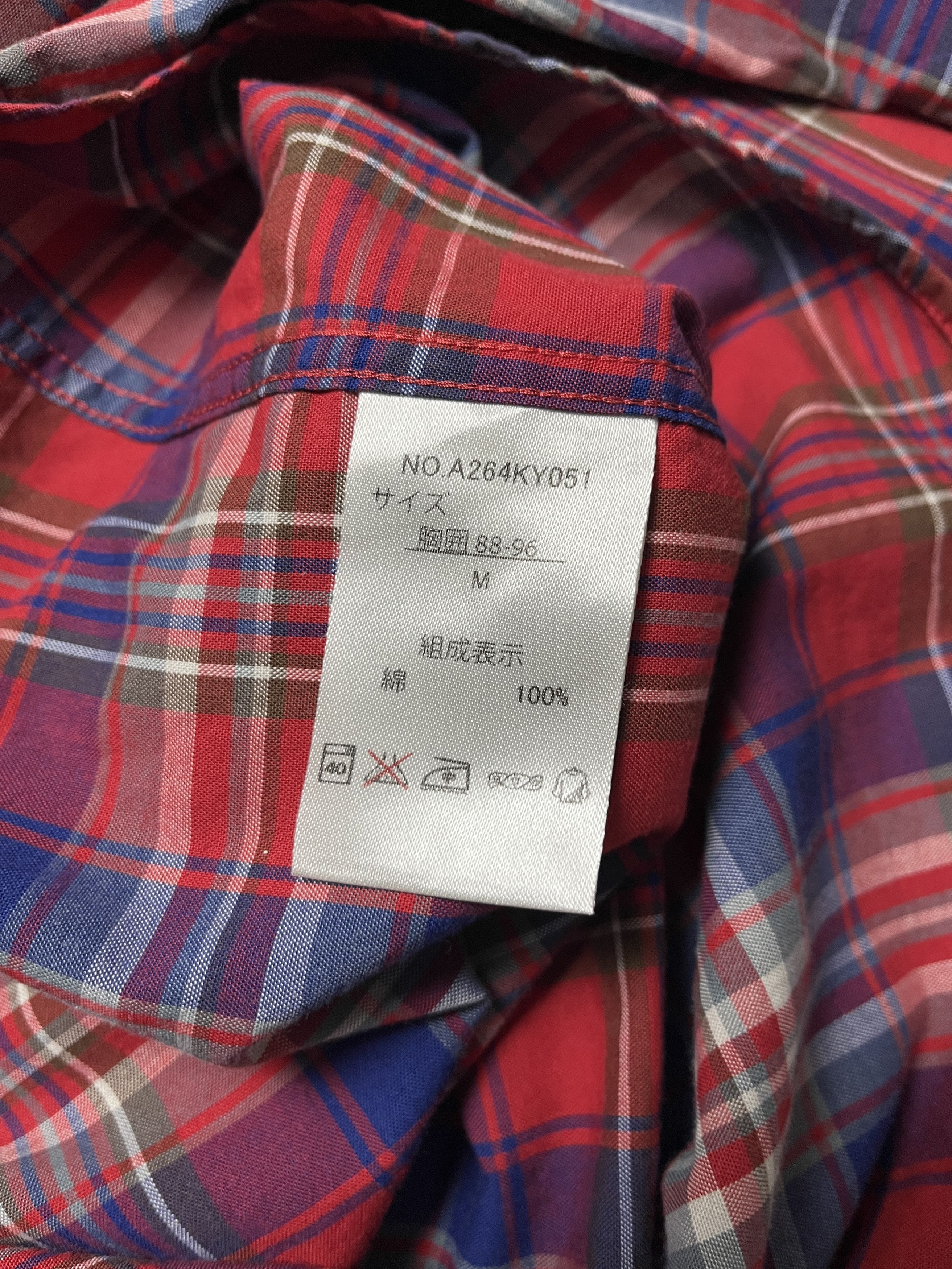 Designer × Kansai Yamamoto × Vintage KANSAI YAMAMOTO BUTTON DOWN PLAID SHIRT Size US M / EU 48-50 / 2 - 4 Thumbnail