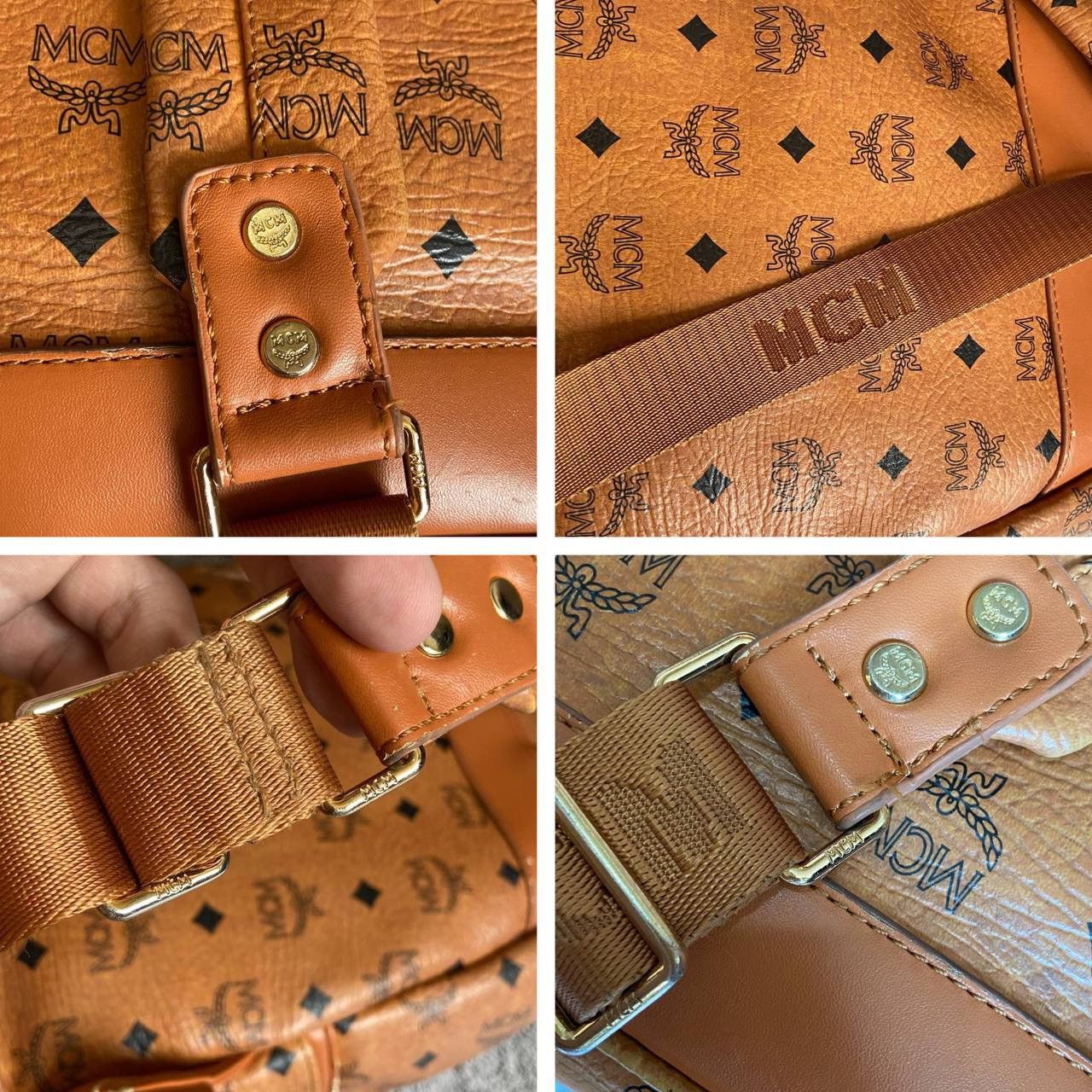 MCM MCM Studded Backpack Leather Distressed Size ONE SIZE - 10 Thumbnail