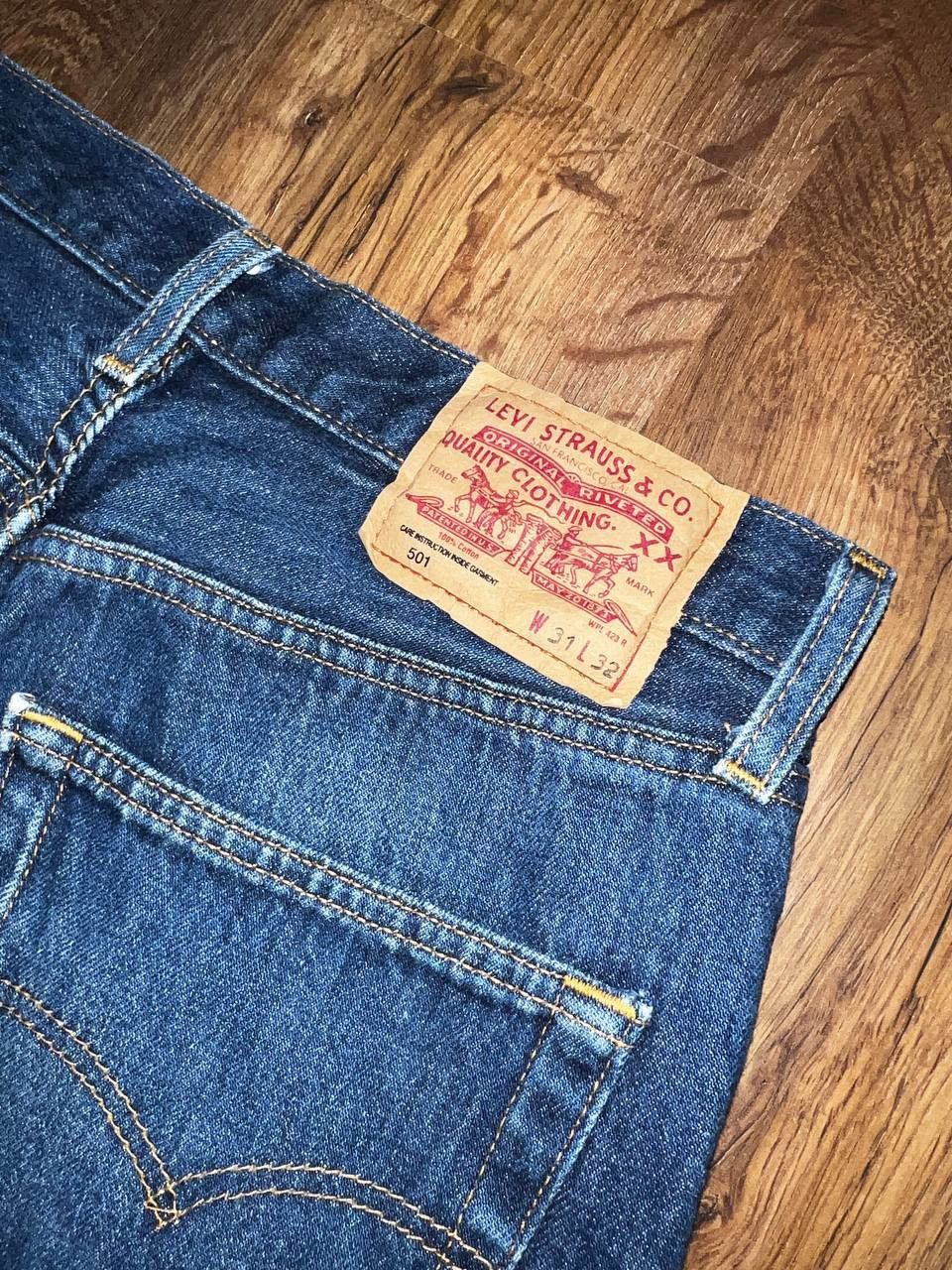 Jean × Levi's × Vintage Levis 501 UK Made Vintage Jeans Size US 31 - 10 Thumbnail
