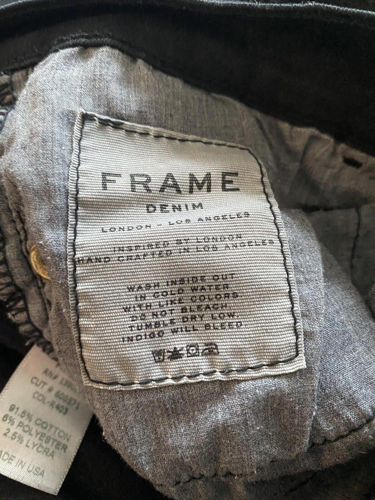 Frame Woman's Frame Denim Le Skinny De Jeane Black Ripped Pants 27 Size 27" / US 4 / IT 40 - 6 Thumbnail