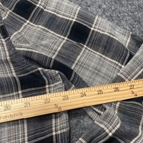 Levi's Levis Shirt Mens Large Plaid Western Pearl Snap Button Long Sleeve Gray Black Size US L / EU 52-54 / 3 - 6 Thumbnail