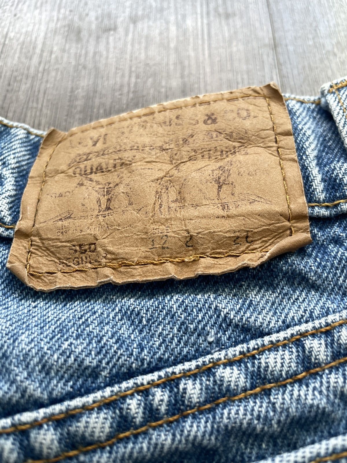 Levi's × Levi's Vintage Clothing × Vintage Vintage USA Levi’s 505 “Orange Tab” Jeans (Sz.12) Size 34" / US 12 / IT 48 - 3 Thumbnail
