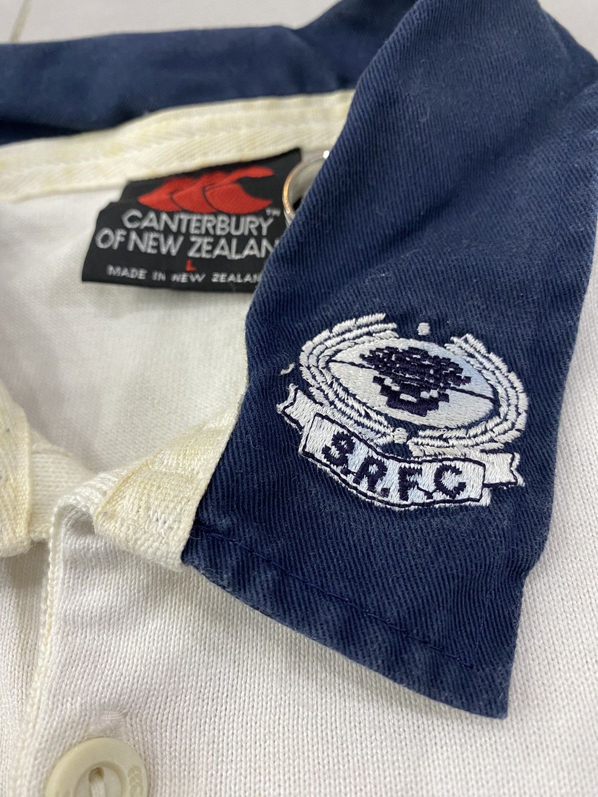 Canterbury of New Zealand × Vintage Rare vtg 90s Canterbury Suntory Sungoliath rugby jersey Size US L / EU 52-54 / 3 - 8 Thumbnail