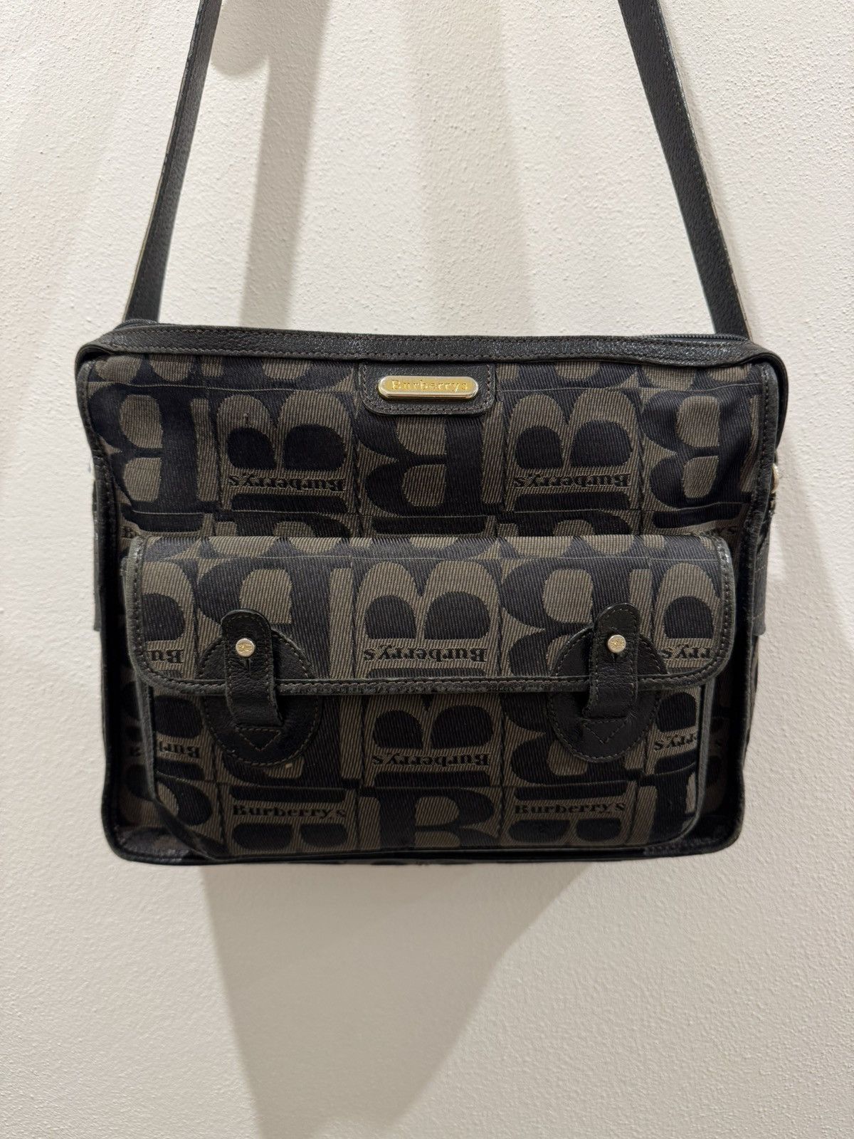 Burberry × Vintage Burberry Canvas Shoulder Bag Size ONE SIZE - 3 Thumbnail