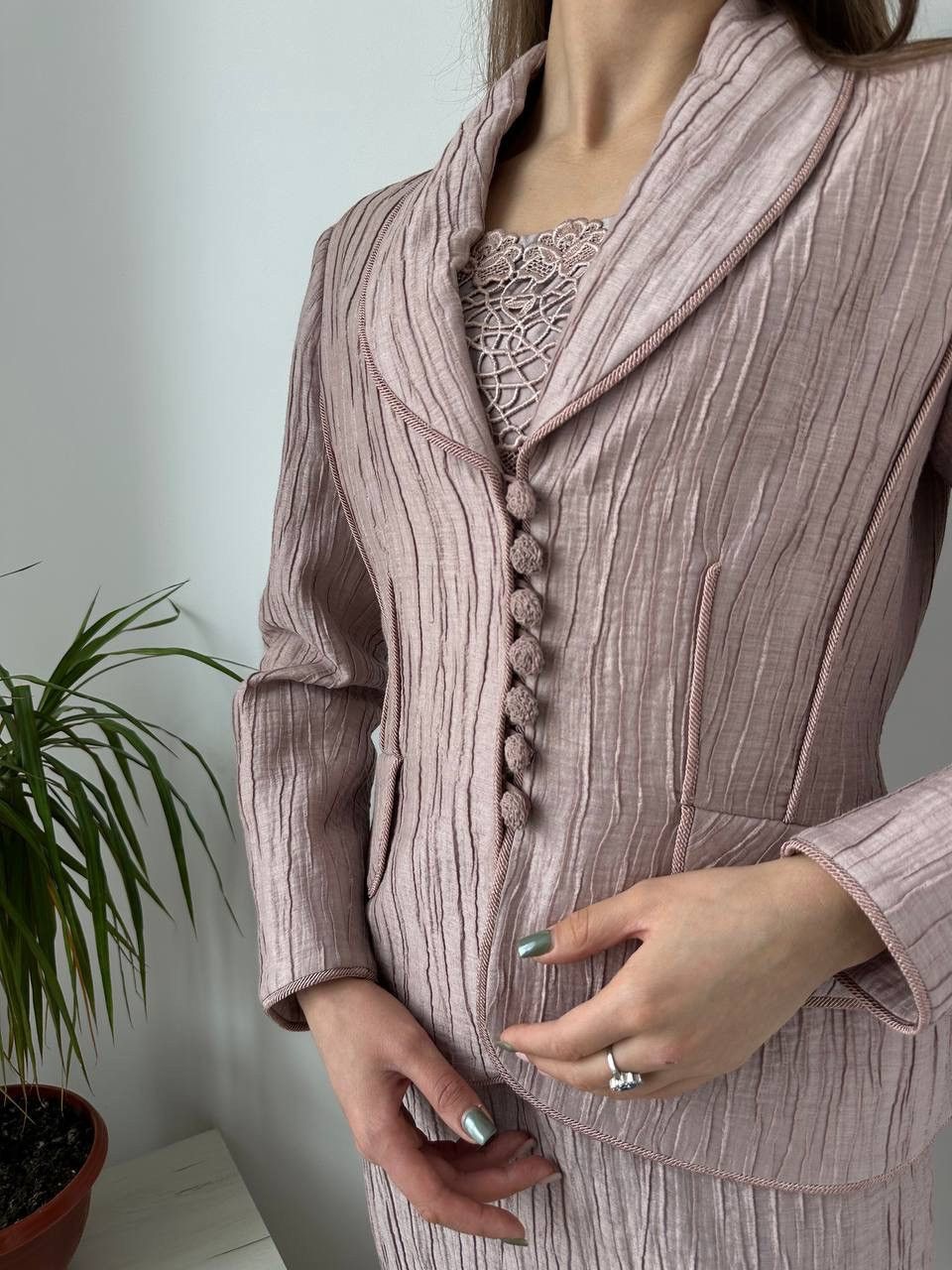 Japanese Brand × Vintage Vintage Isabelle Allard Linen Dress and Blazer Suit Size M / US 6-8 / IT 42-44 - 7 Thumbnail