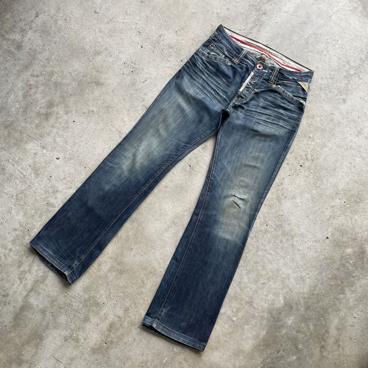Jean × Replay × Vintage W32💥 Vintage Replay FLARE Faded Jeans Pants BOOTCUT Denim Size US 32 / EU 48 - 2 Thumbnail