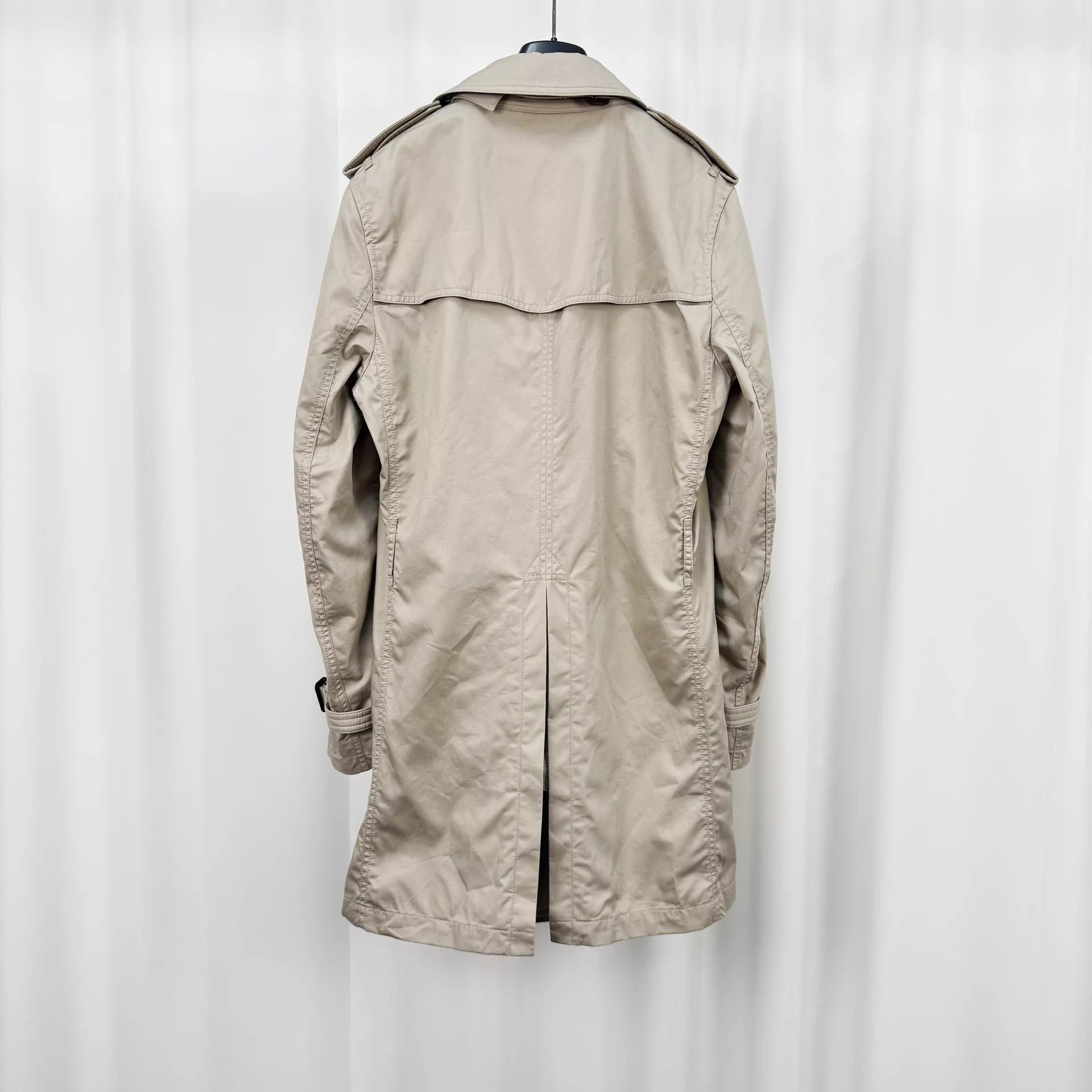 Burberry Burberry Double-Breasted Trench M 98N Beltless Size US M / EU 48-50 / 2 - 2 Thumbnail