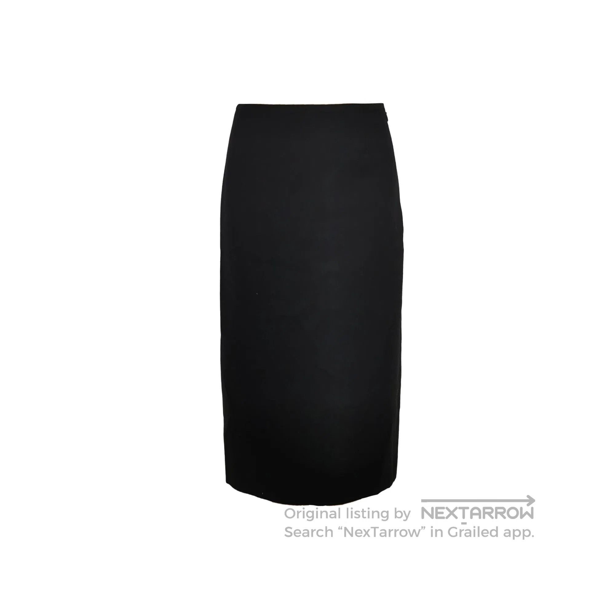 Prada Prada Wool Black Midi Skirt Size 38 . Size 37" - 1 Thumbnail