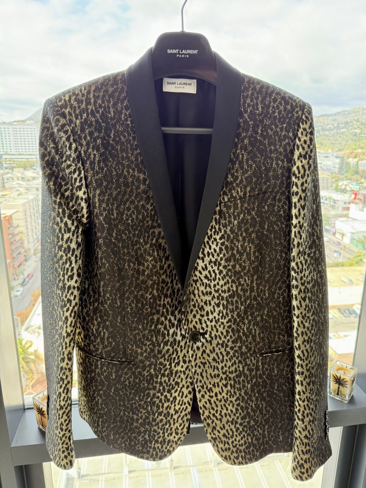 Hedi Slimane × Saint Laurent Paris SAINT LAURENT FW14 BABYCAT LEOPARD JACKET BY HEDI SLIMANE Size 38R - 2 Thumbnail