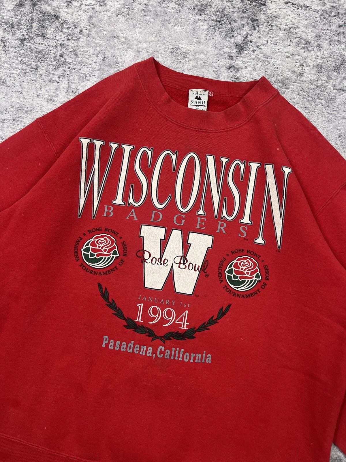 Vintage Vintage 1994 Wisconsin Badgers Rose Bowl Crewneck Sweatshirt Size US L / EU 52-54 / 3 - 2 Thumbnail