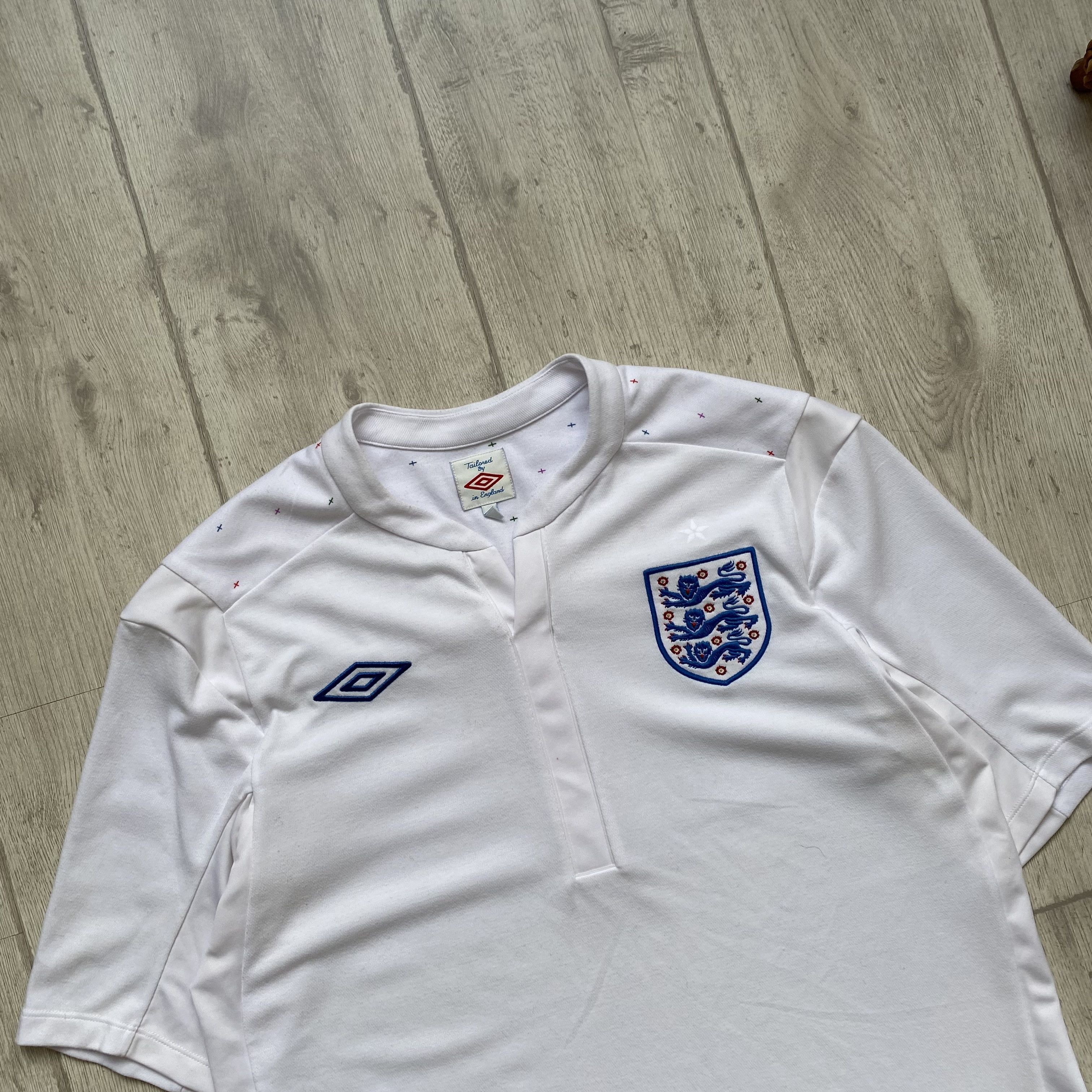Umbro ⚽️Umbro Blockore England National Football Jersey Soccer Size US L / EU 52-54 / 3 - 2 Thumbnail