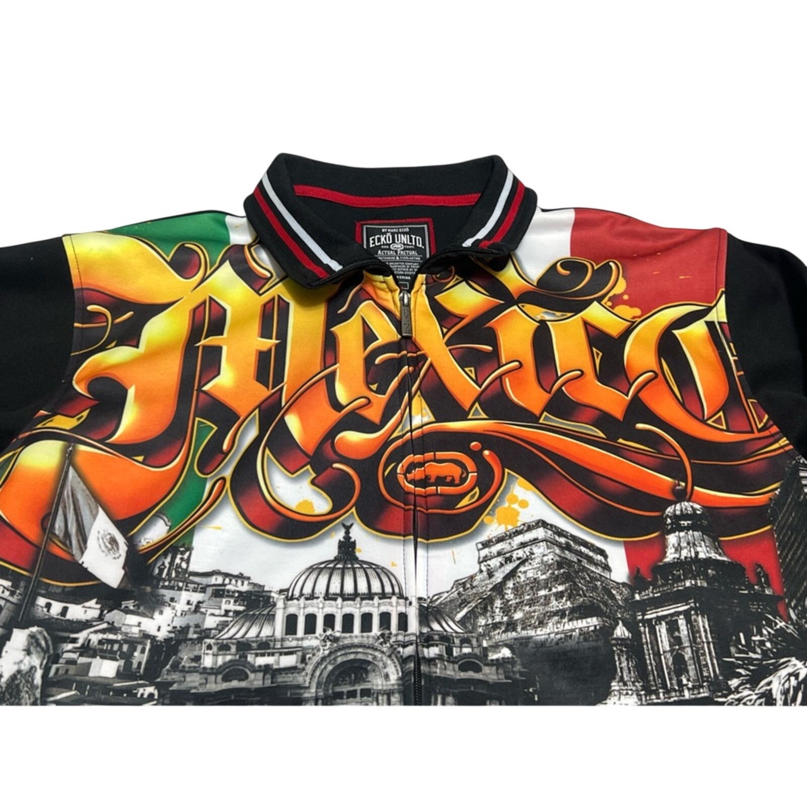 Ecko Unltd. ECKO UNLTD Mexico Day Of The Dead Zip Up Track Jacket RARE Size US L / EU 52-54 / 3 - 4 Thumbnail