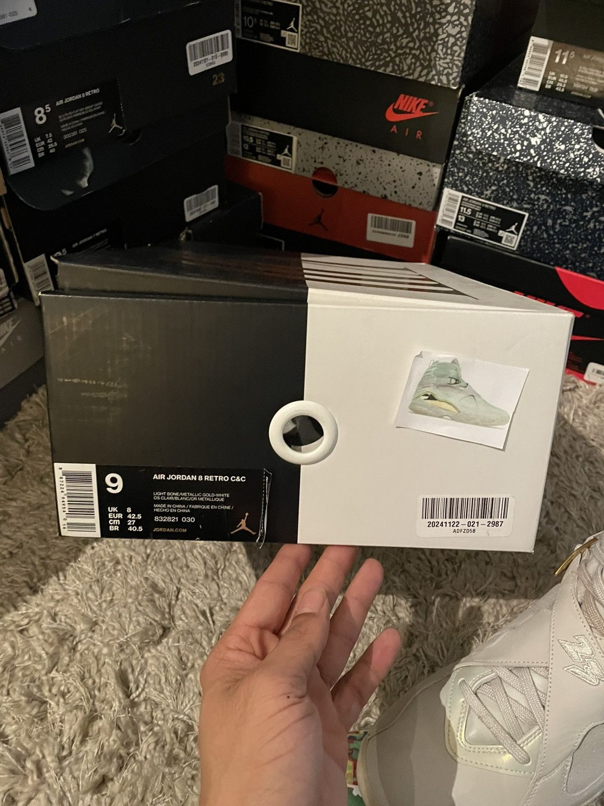 Jordan Brand Jordan 8 Confetti Size US 9 / EU 42 - 11 Thumbnail