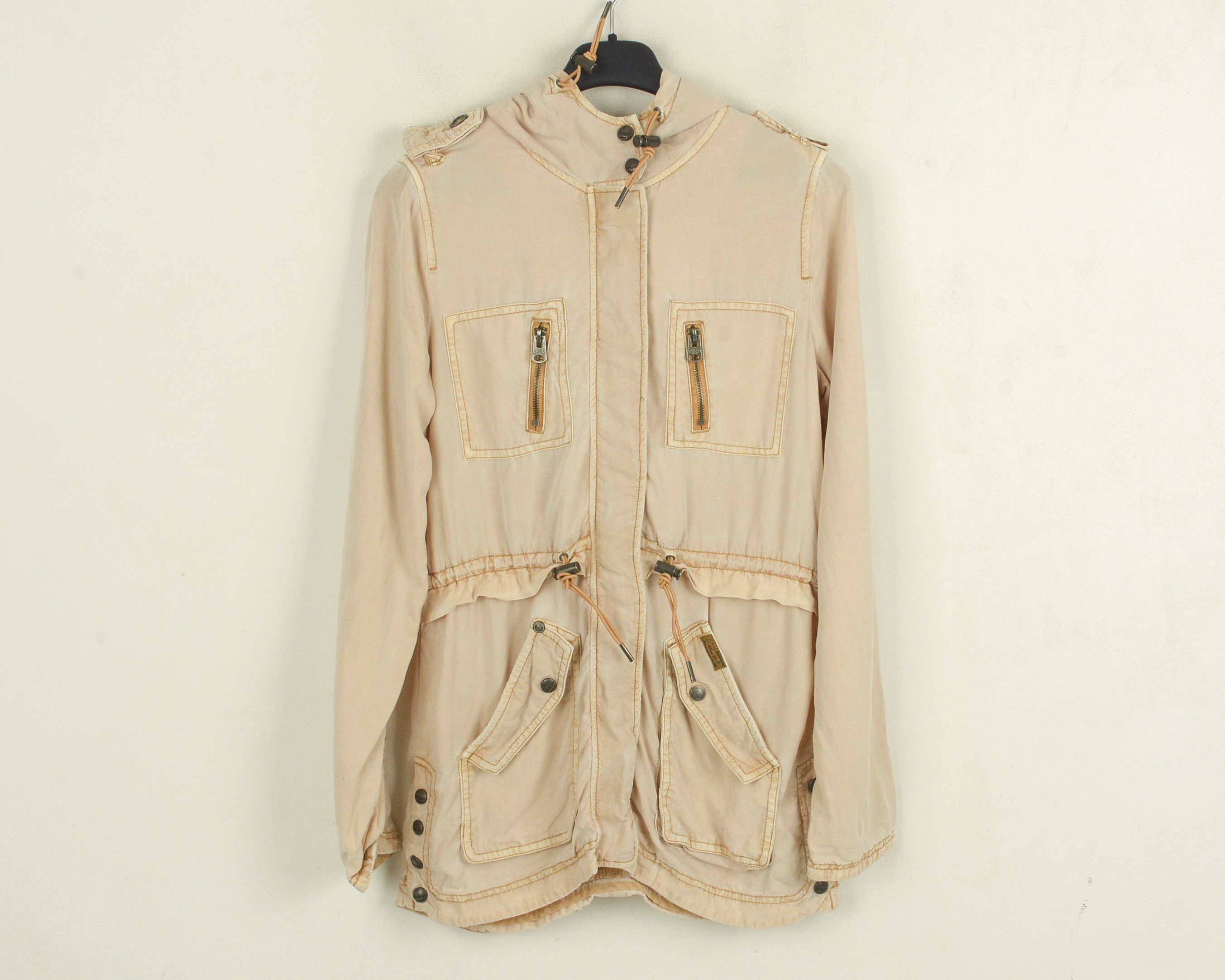 khujo Vintage Inspired Womens M Jacket Coat Hooded Outerwear Size M / US 6-8 / IT 42-44 - 1 Thumbnail