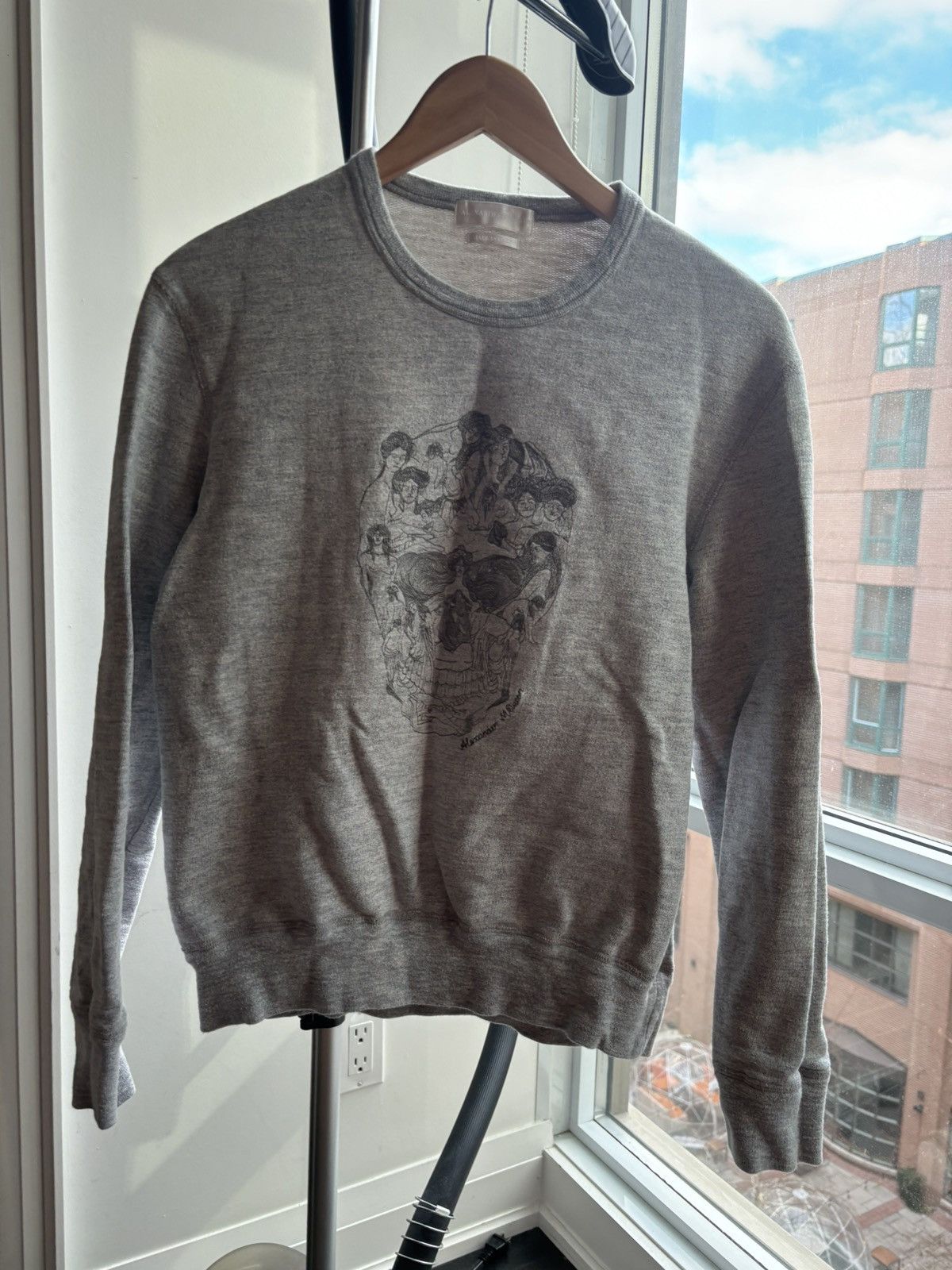 image of Alexander Mcqueen Sweatshirt Size Medium in Grey, Men's