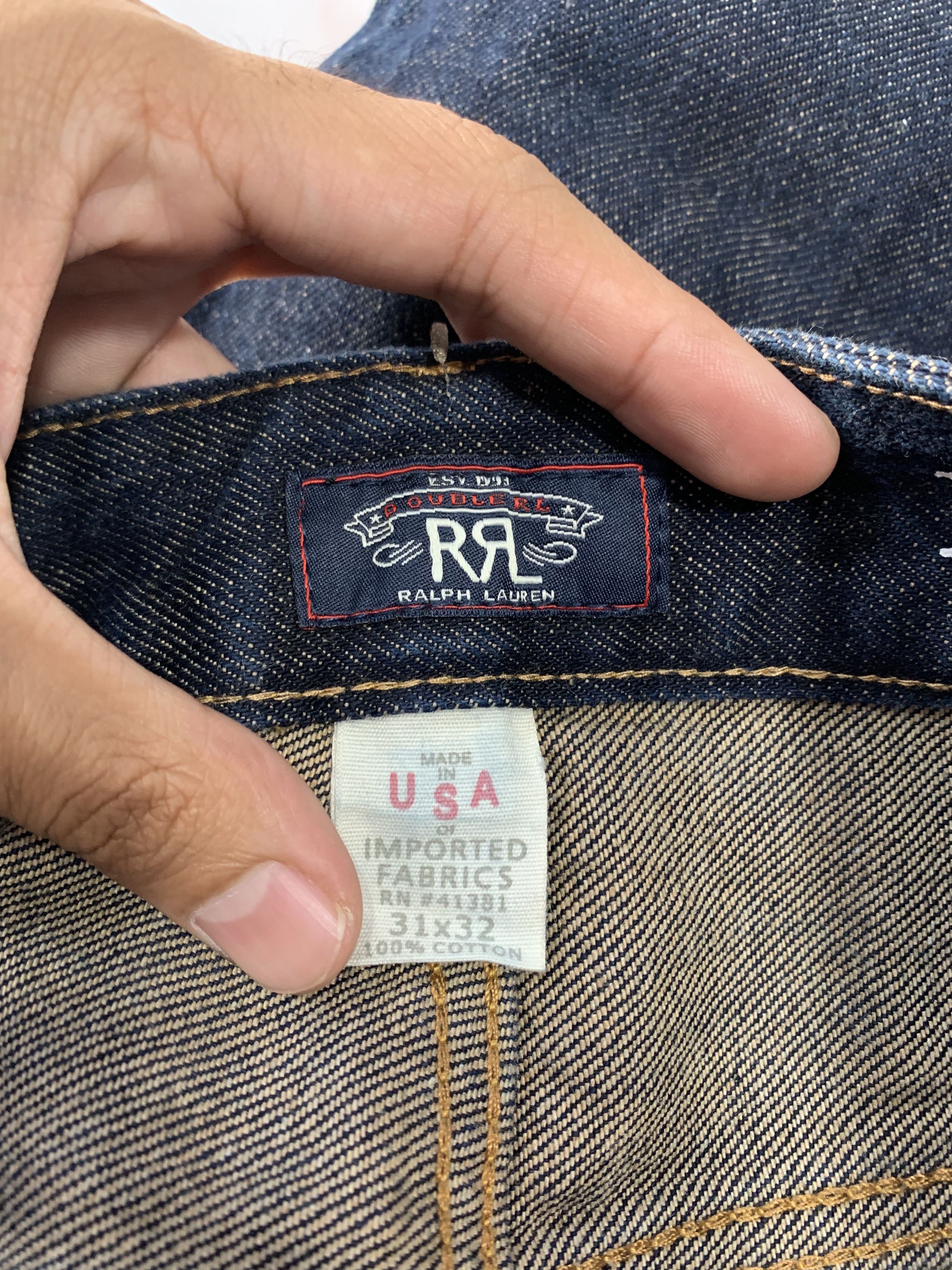 RRL Ralph Lauren Selvedge Slim Boot Cut Jeans Size US 30 / EU 46 - 9 Thumbnail