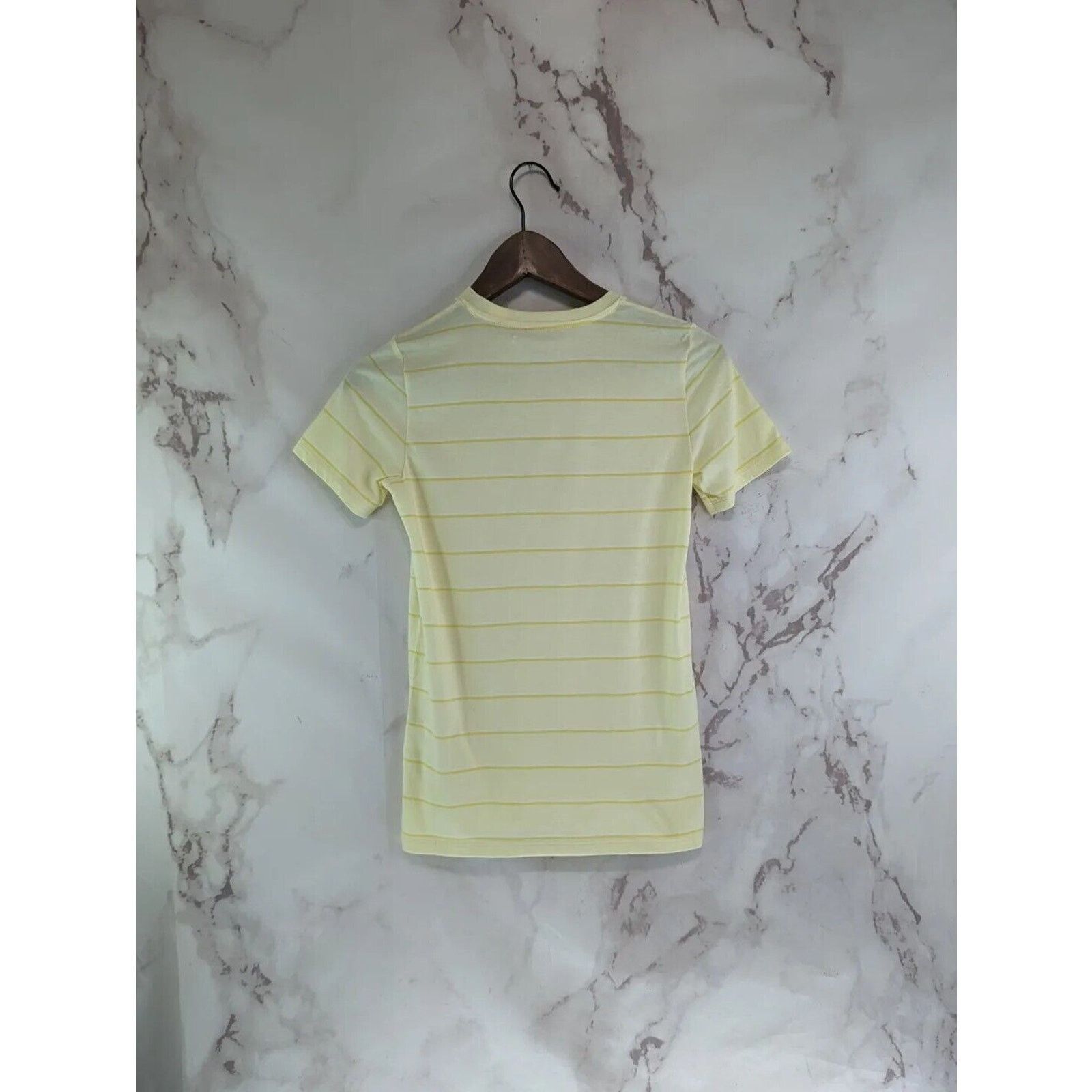Everlane Everlane T Shirt Women Medium Yellow Stripe Organic Crew Size M / US 6-8 / IT 42-44 - 5 Thumbnail