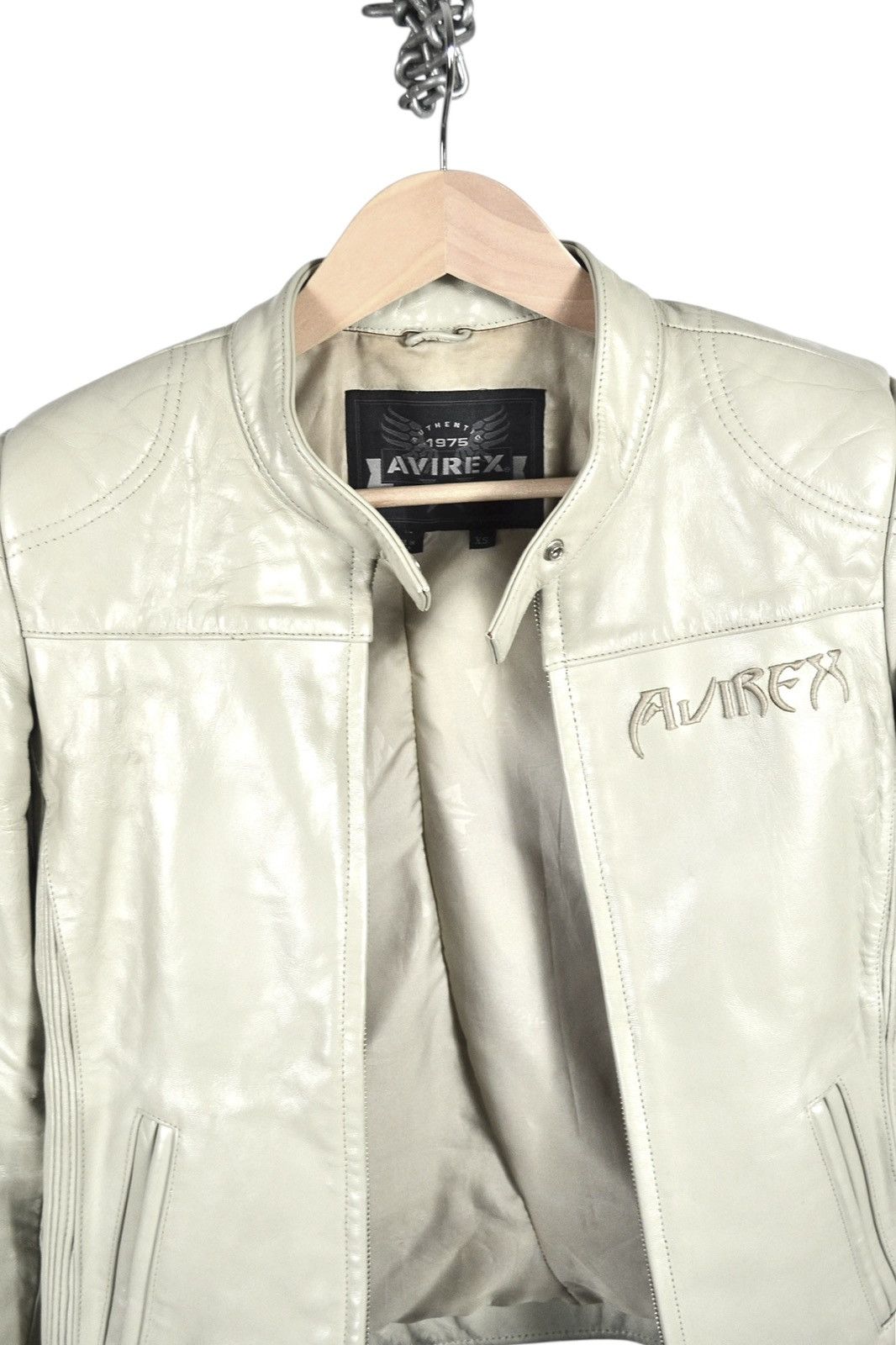 Avirex Y2K Avirex Leather Embroidered Samurai Japanese Biker Jacket Size XS / US 0-2 / IT 36-38 - 8 Thumbnail