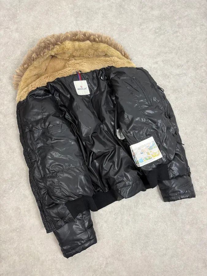 Moncler Moncler Fur Hooded Black Puffer Bomber Jacket Size US M / EU 48-50 / 2 - 8 Thumbnail
