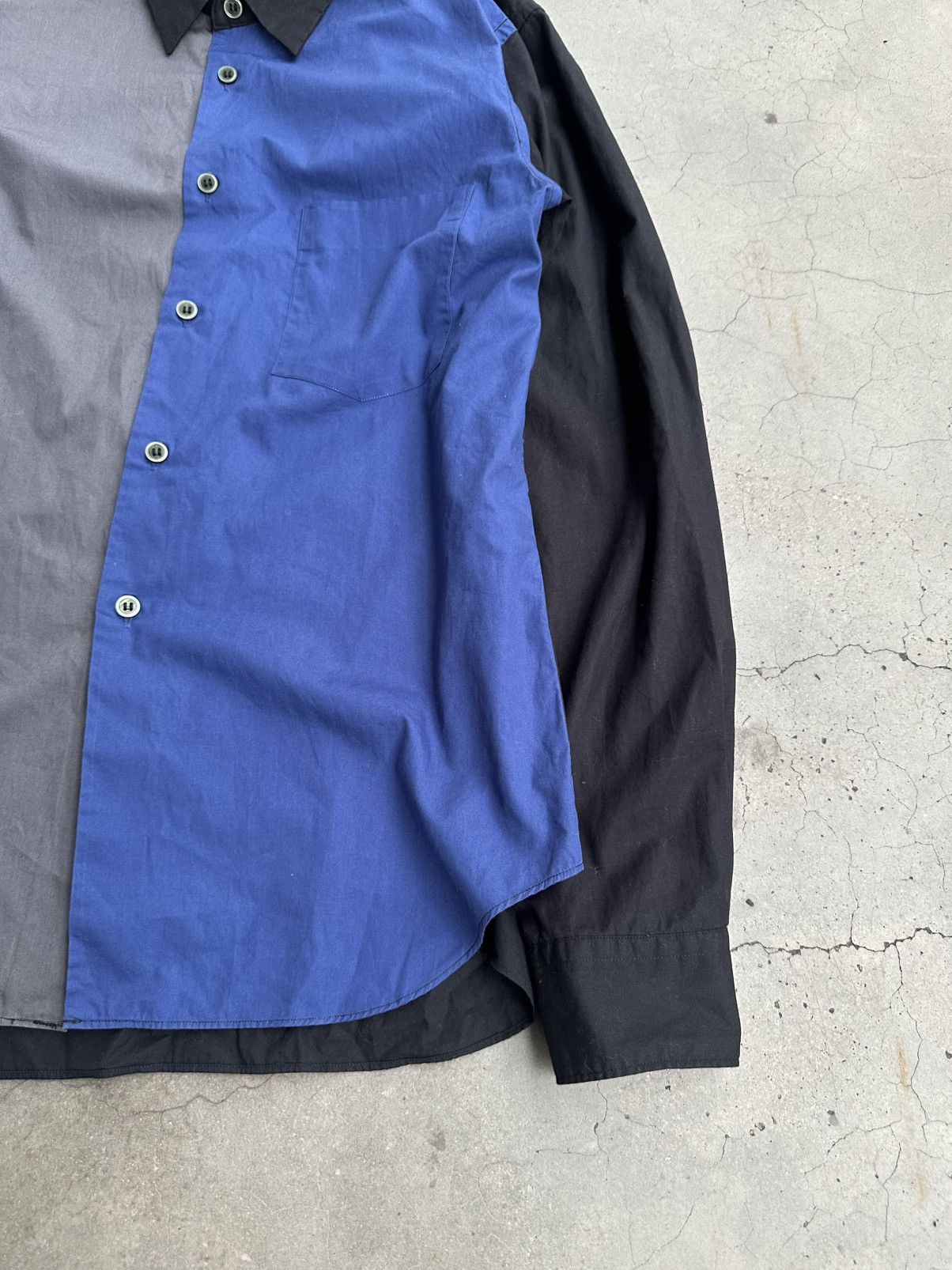 Comme des Garcons Black AW2020 Comme des Garcons Black 3 Block Button Up Shirt Size US M / EU 48-50 / 2 - 7 Thumbnail